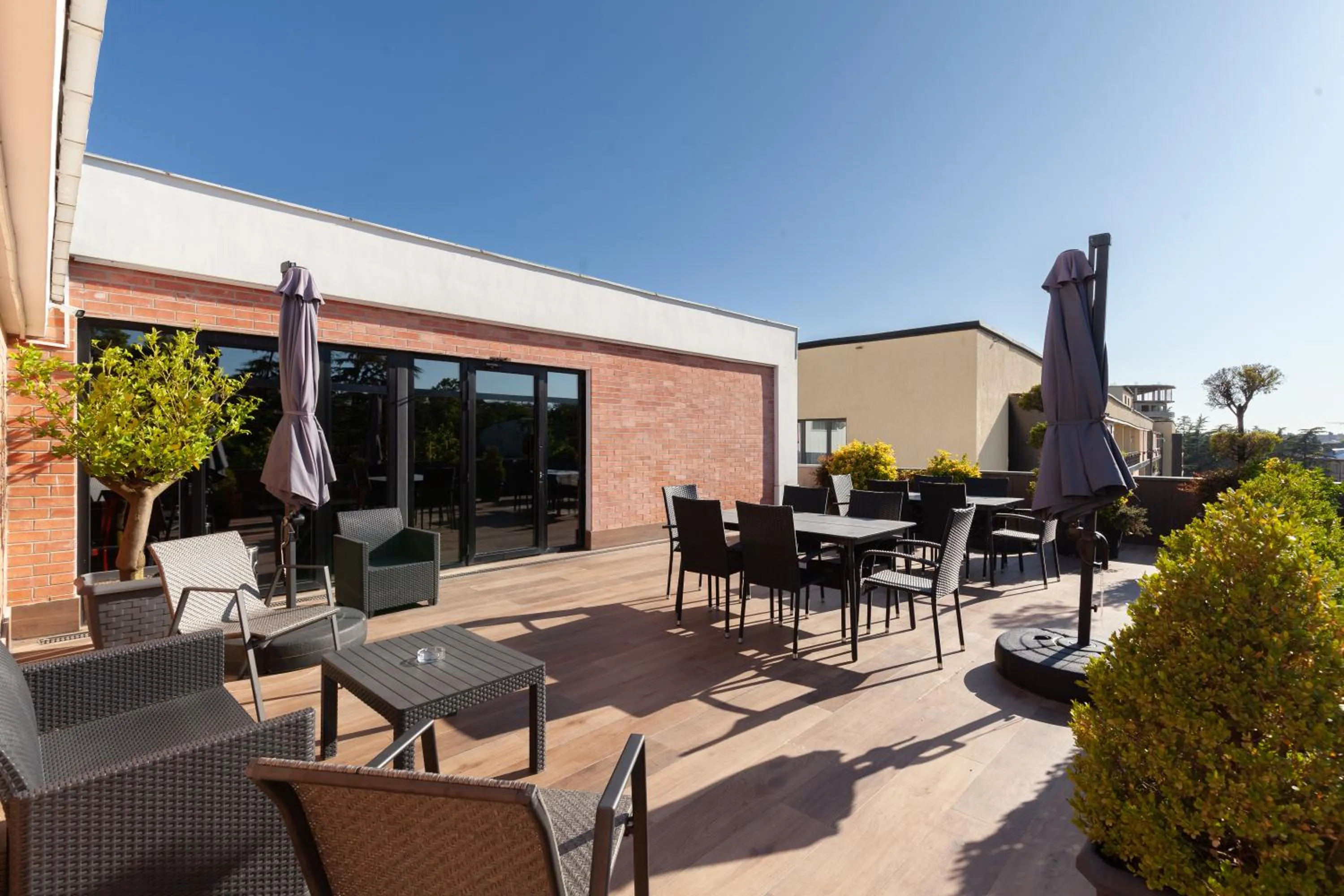 Balcony/Terrace in Hotel InnDigo in Kutaisi