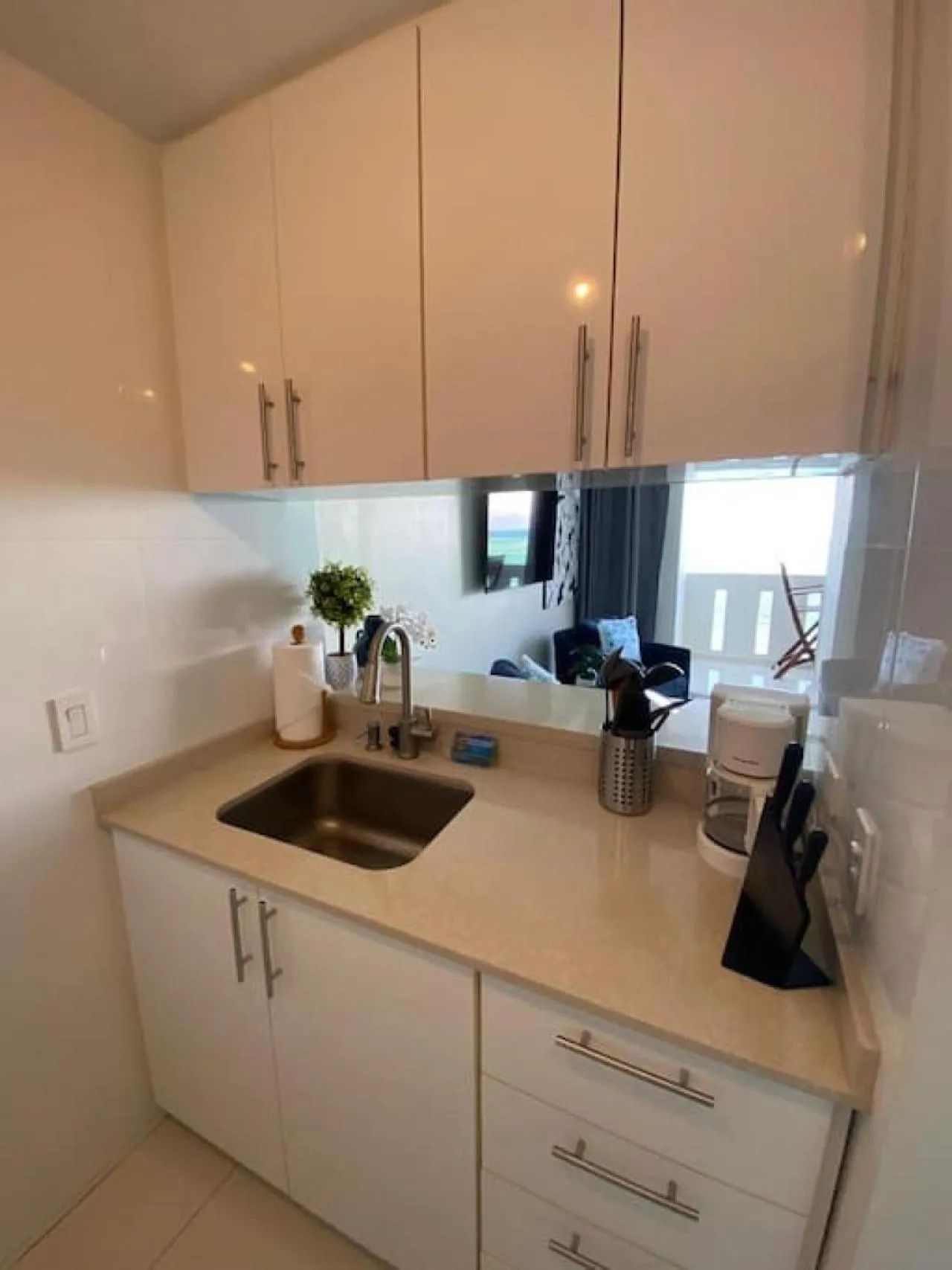 Kitchen or kitchenette in KASA Terrace Studio Breathtaking Ocean Views