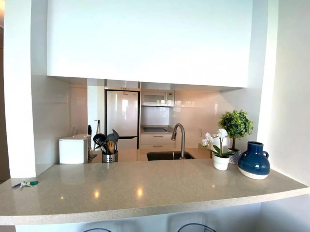 Kitchen or kitchenette in KASA Terrace Studio Breathtaking Ocean Views