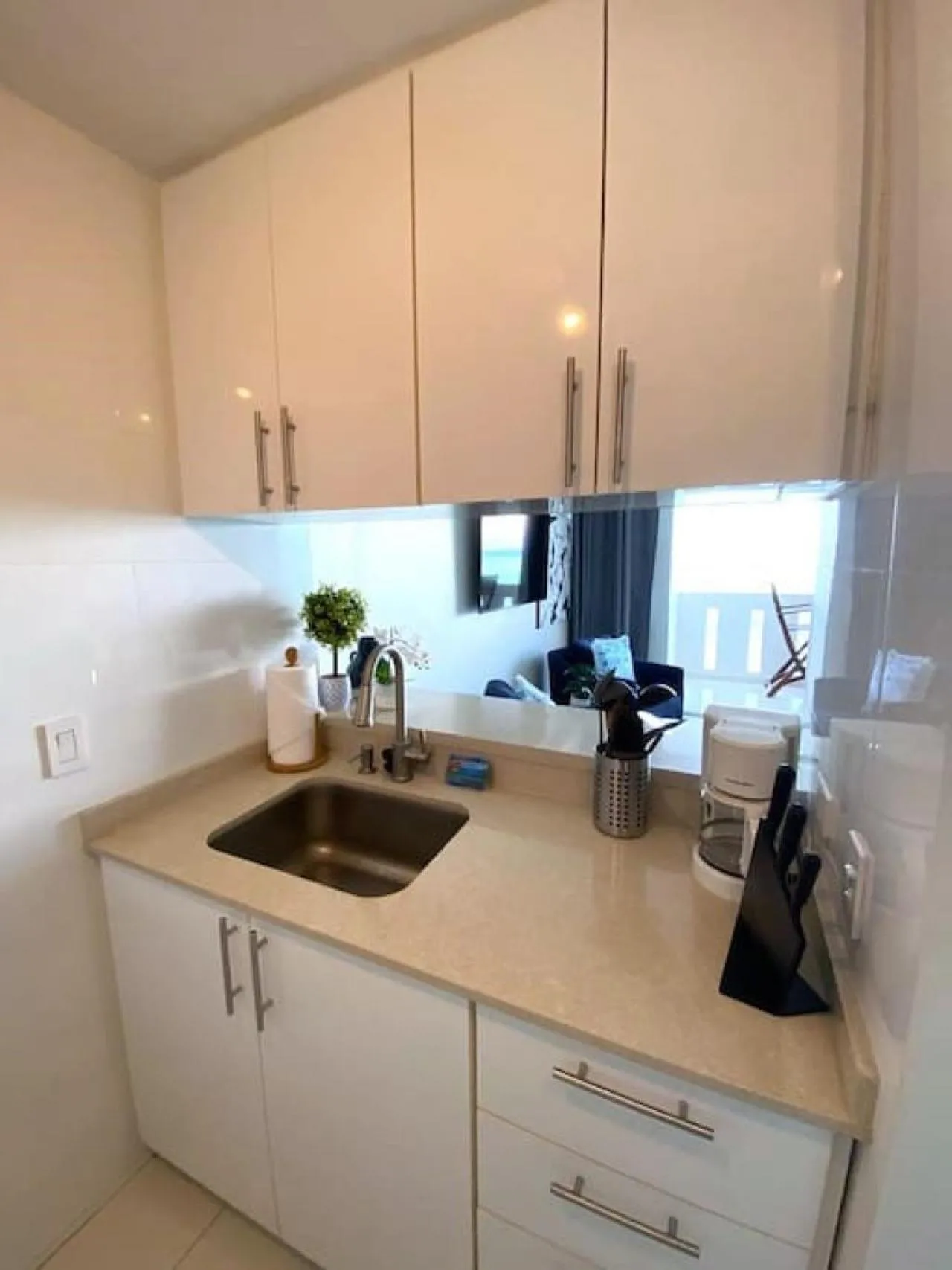 Kitchen or kitchenette in KASA Terrace Studio Breathtaking Ocean Views