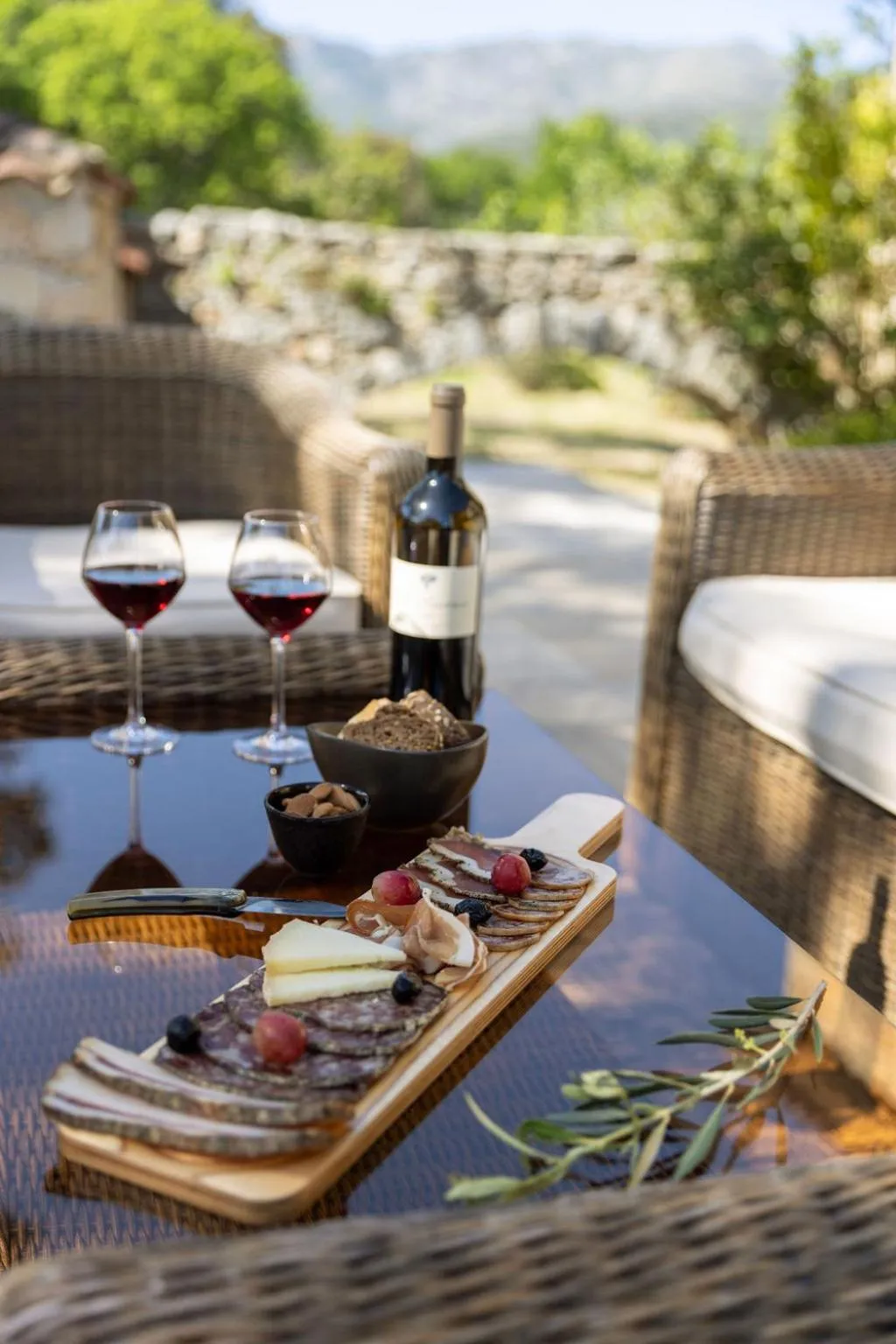 Food and drinks in Domaine du Reginu