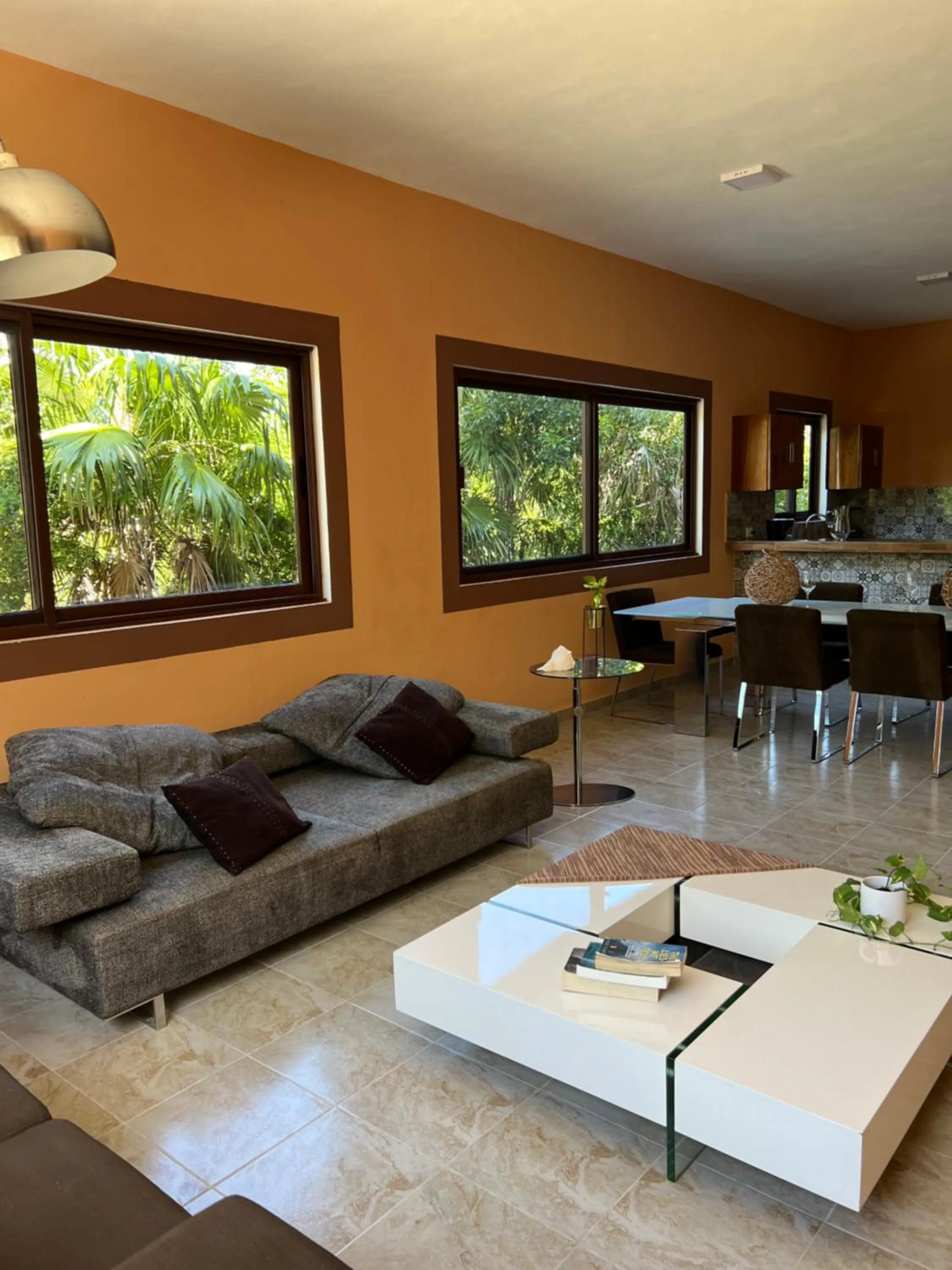 Seating area in Bliss Apartments Holbox