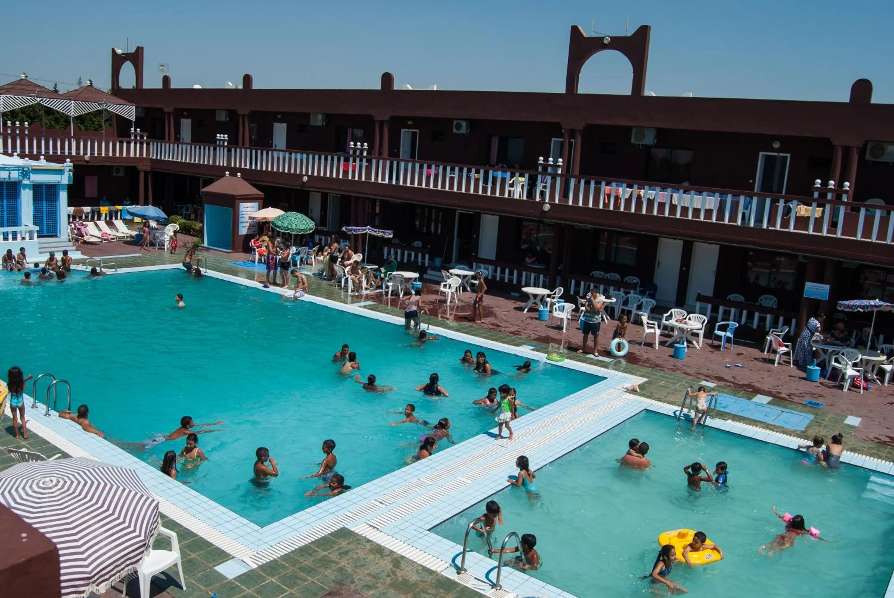 Swimming pool in Hôtel Briech & Spa
