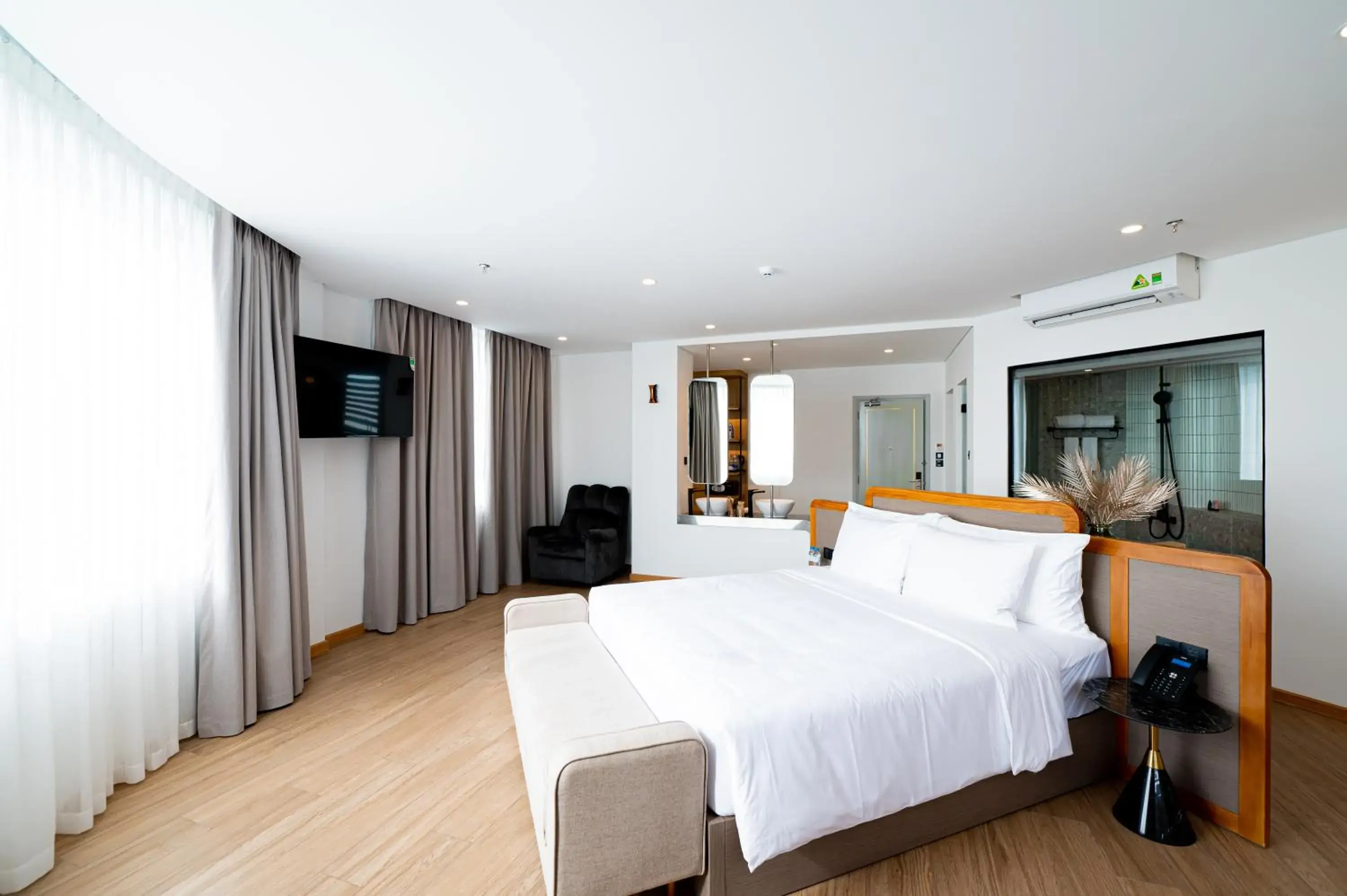 Communal lounge/ TV room, Bed in PĀMA Boutique Hotel & Bistro Communal lounge/ TV room, Bed in PĀMA Boutique Hotel & Bistro