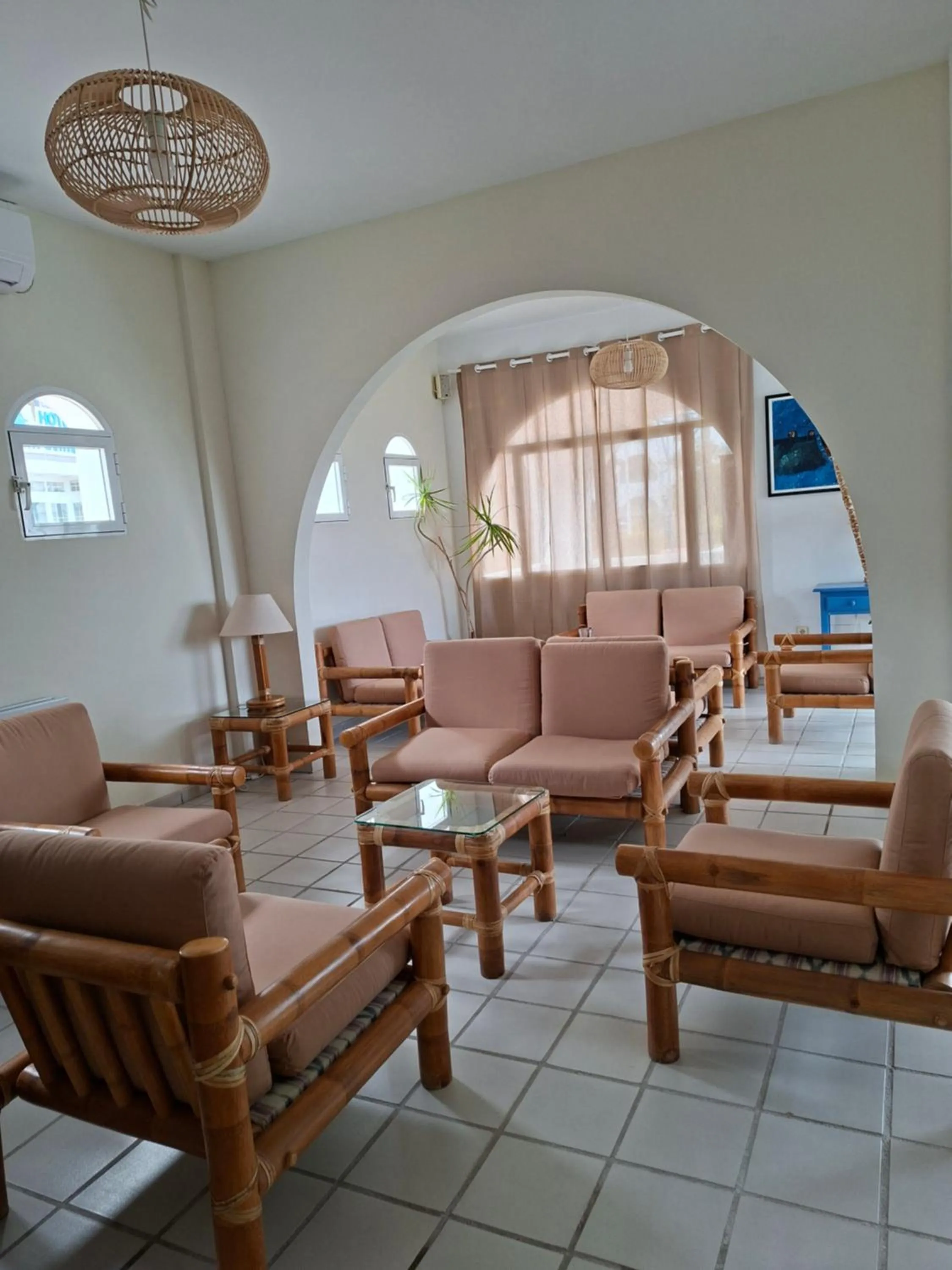 Living room in Hotel Playa Bocaina