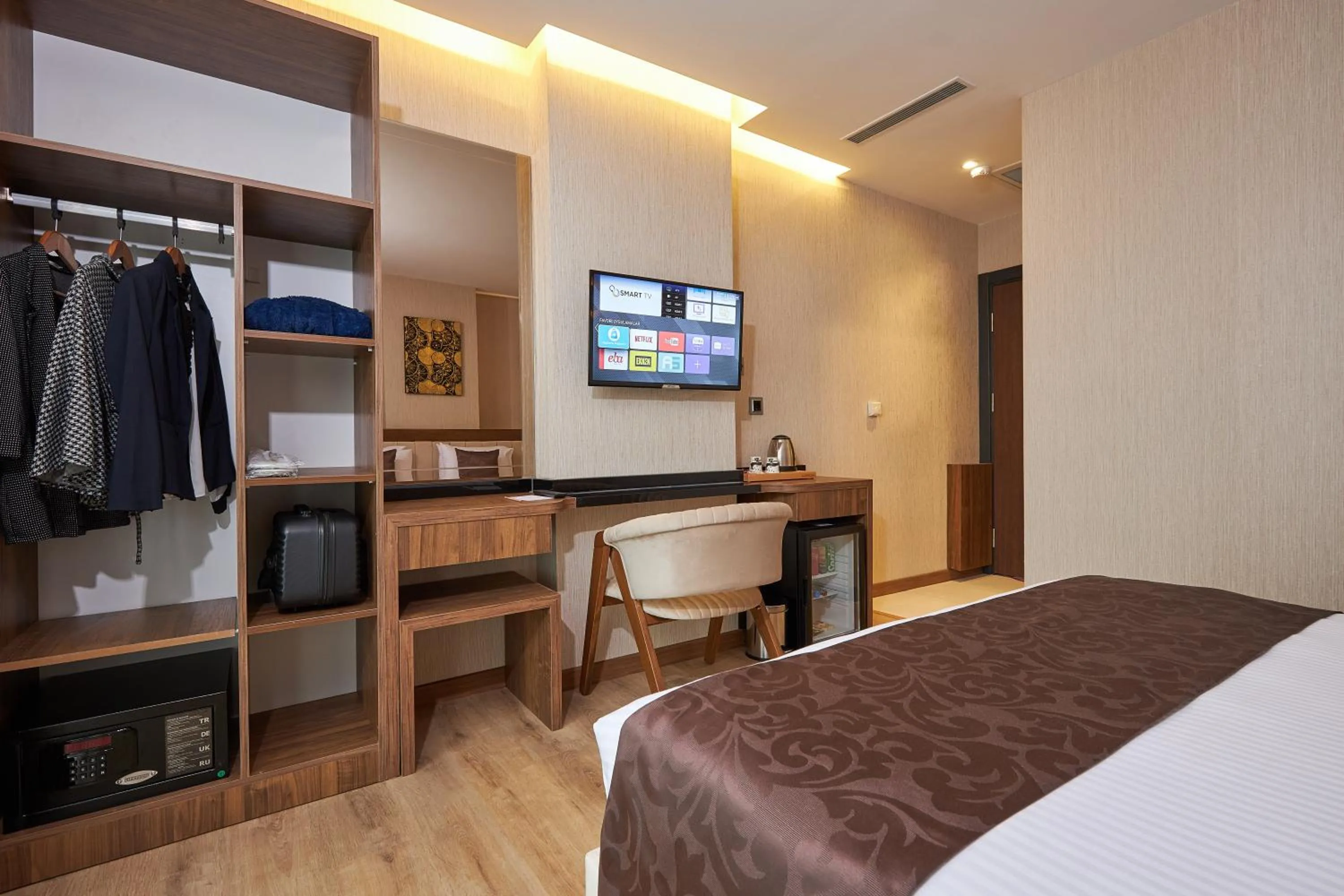 hair dresser, Bed in Trademark Collection by Wyndham Operla Istanbul Airport Hotels