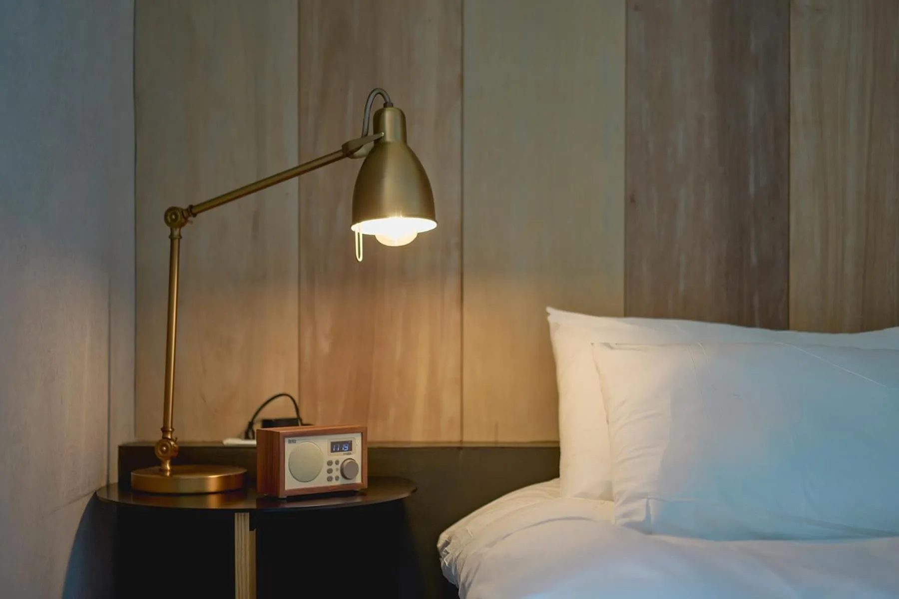 Bed in Scenery after Rain