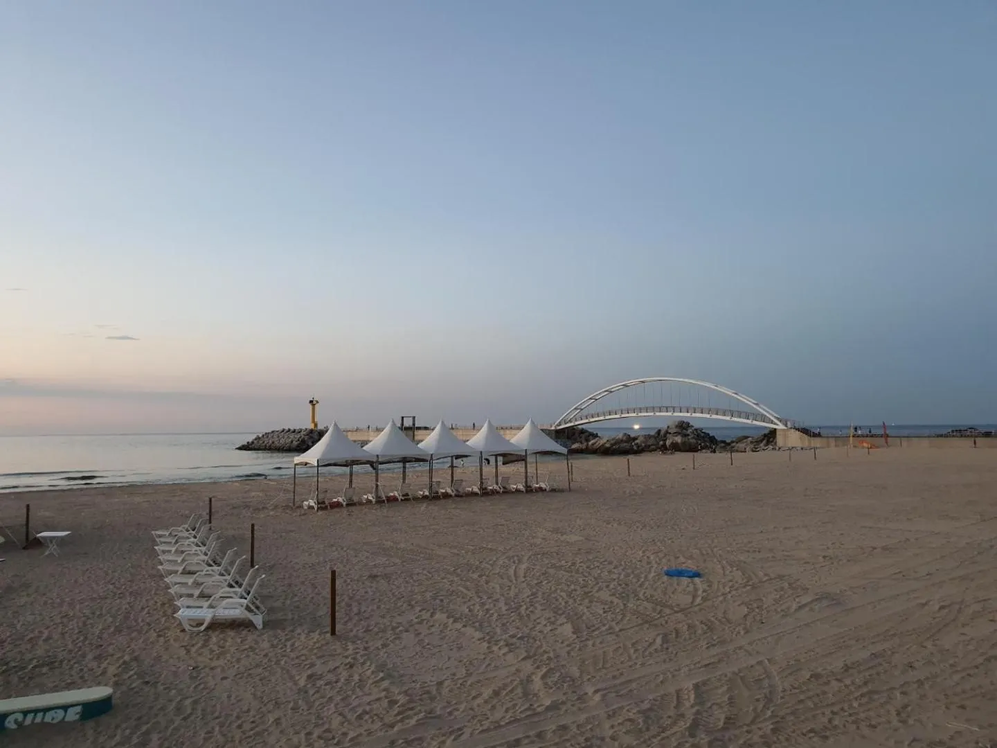 Beach in Scenery after Rain