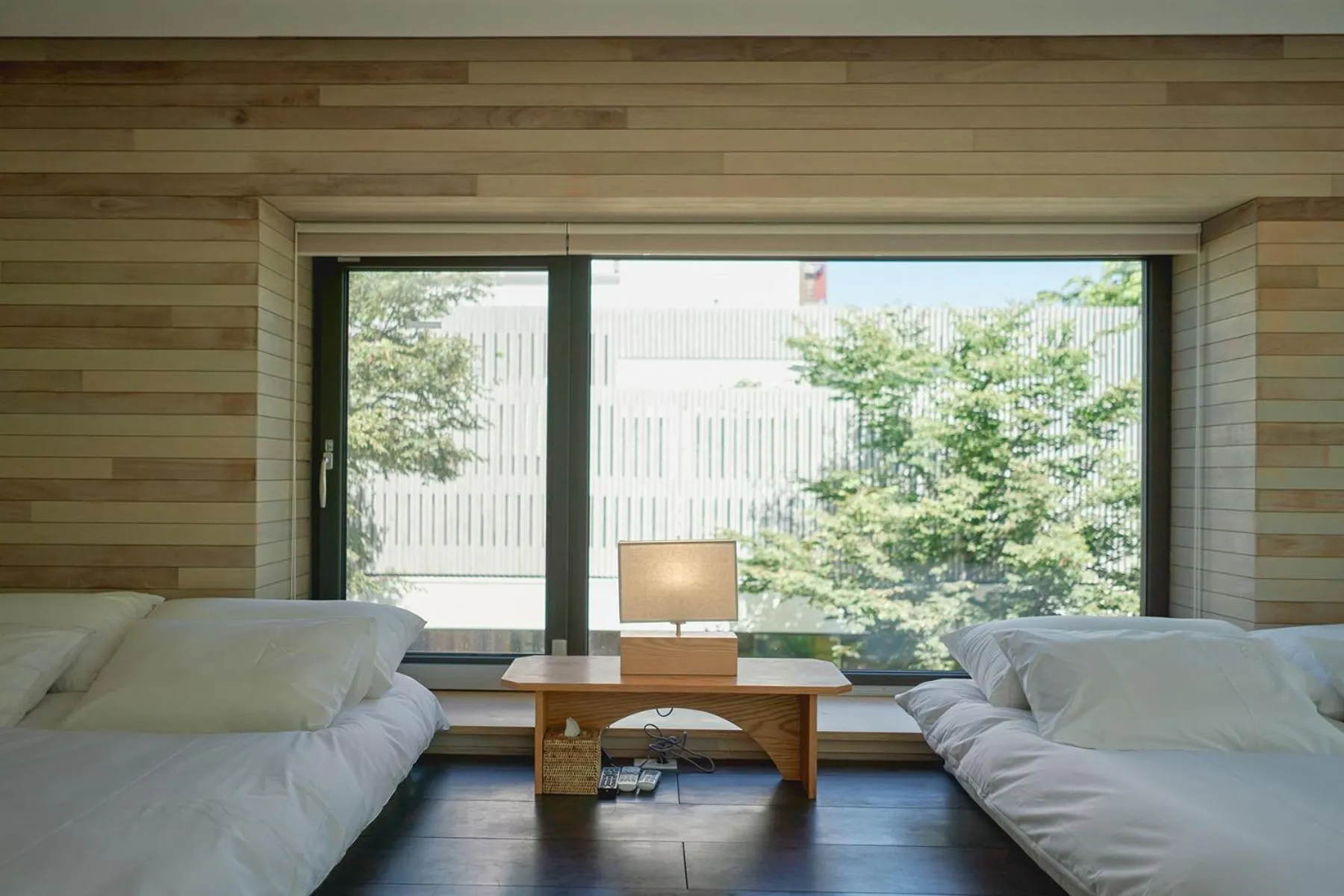 Bed in Scenery after Rain