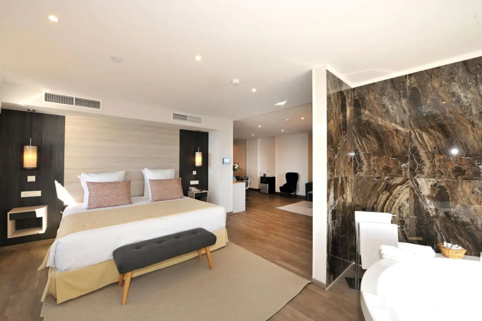 Bed in Hotel Salobreña Suites Bed in Hotel Salobreña Suites