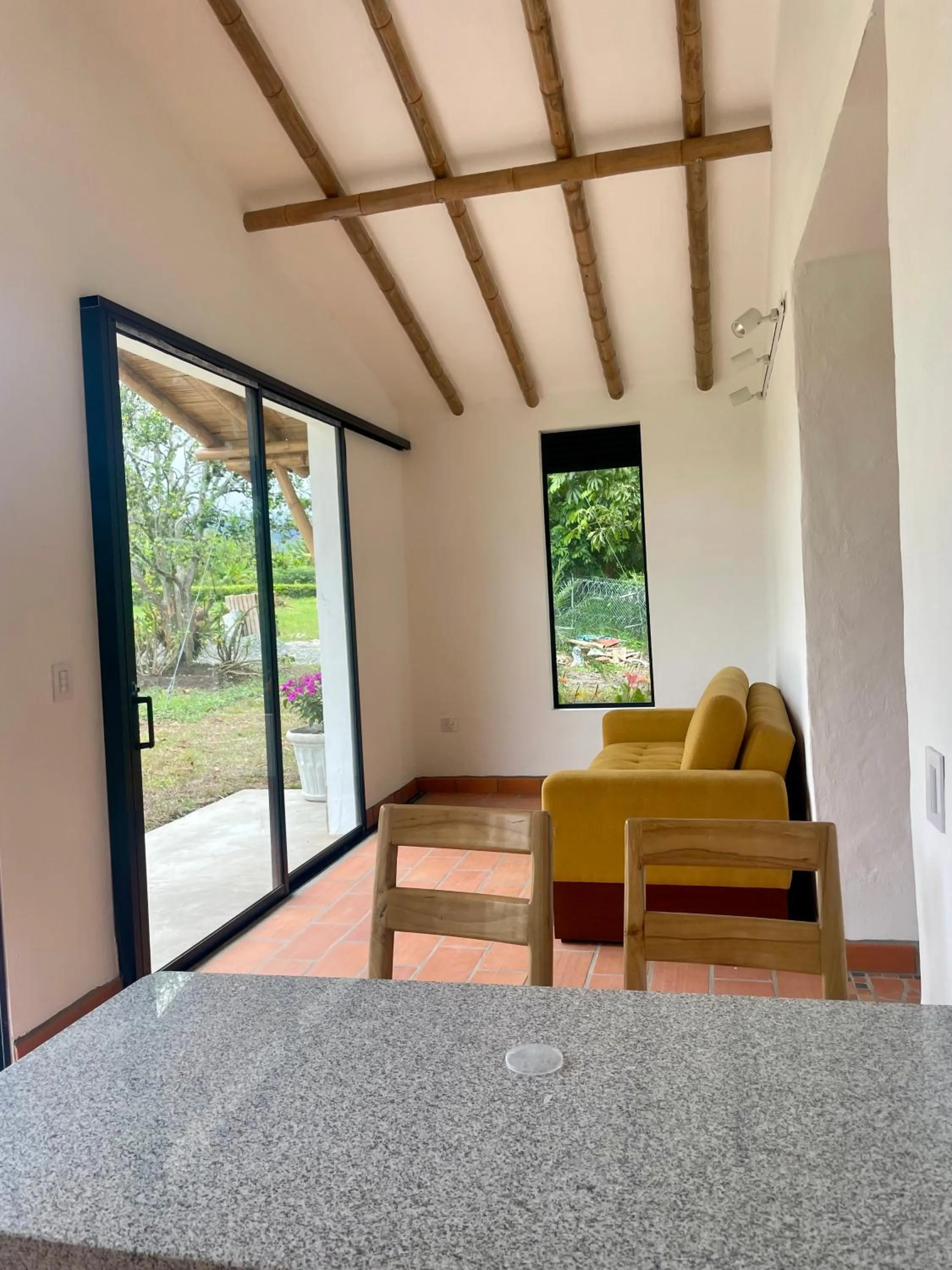 Living room in Ecohotel Alma