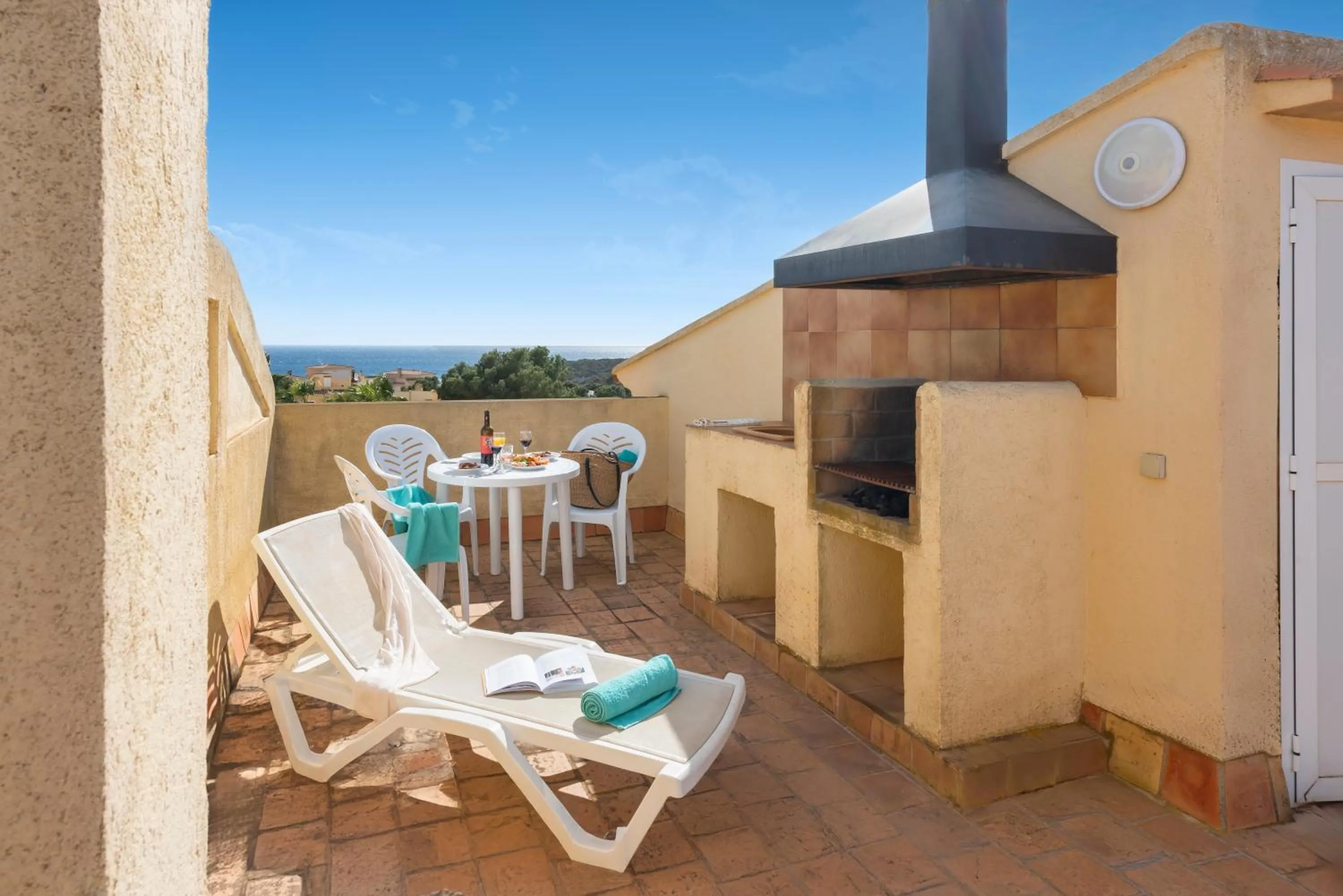 Balcony/Terrace in Aparthotel Ona Cala Pi Club