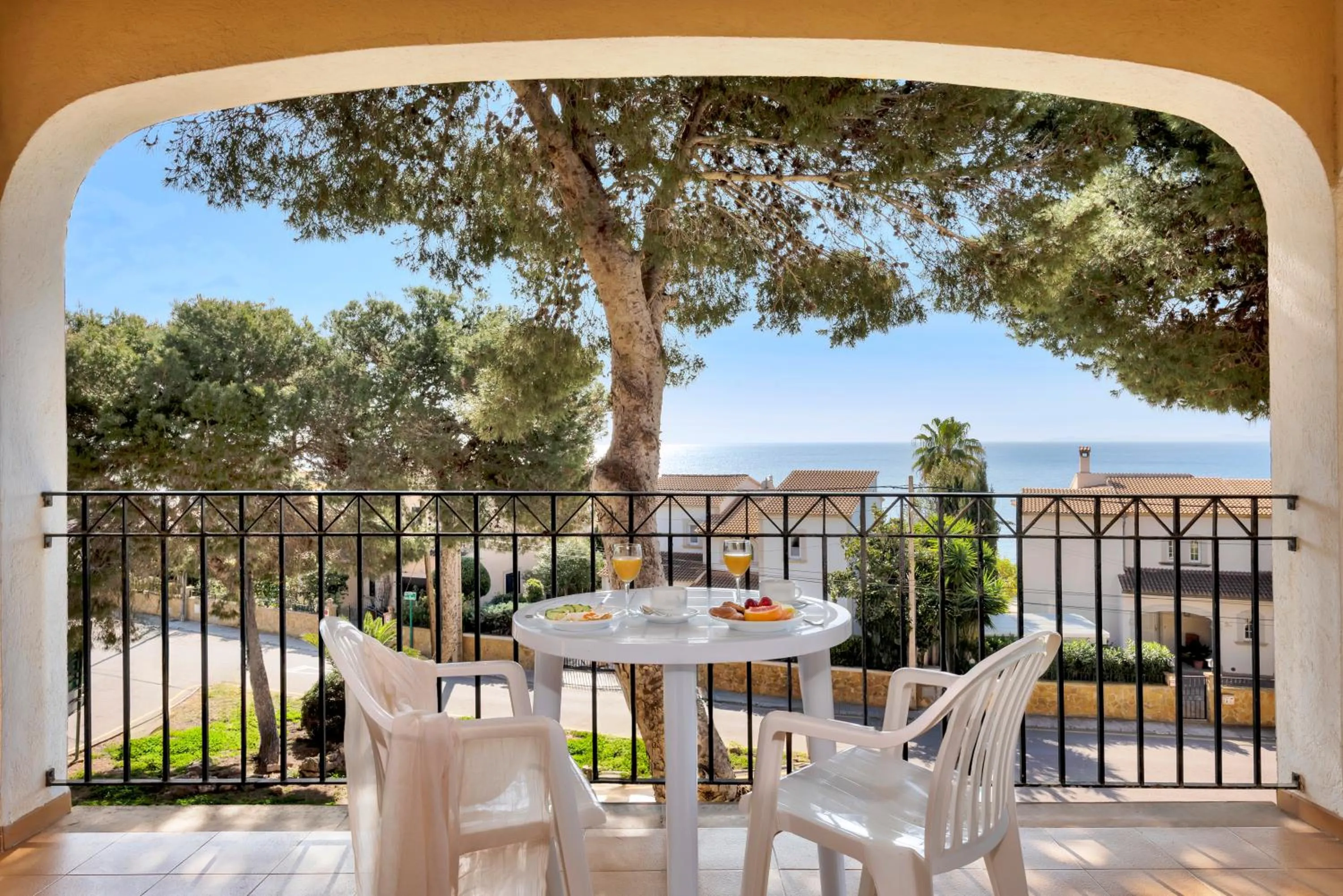 Balcony/Terrace in Aparthotel Ona Cala Pi Club