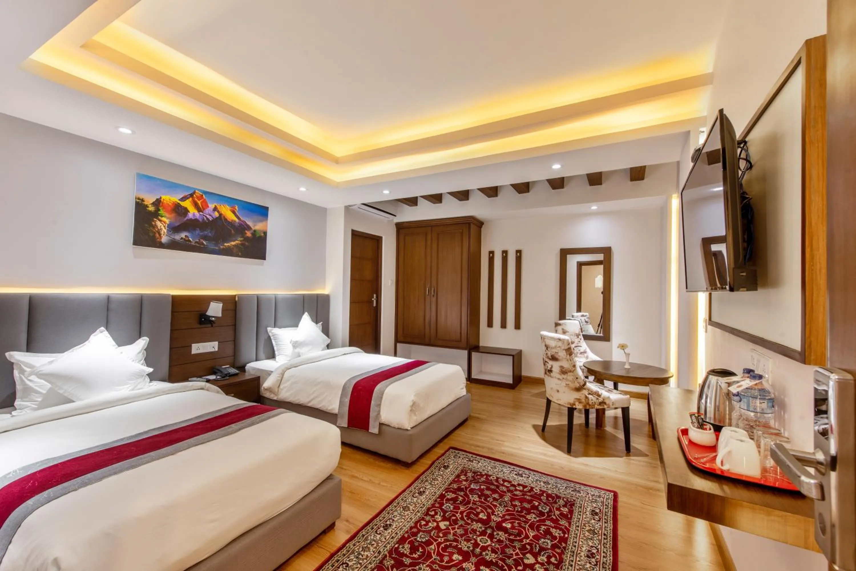 Photo of the whole room, Bed in Hotel Ama-La, Thamel, Kathmandu