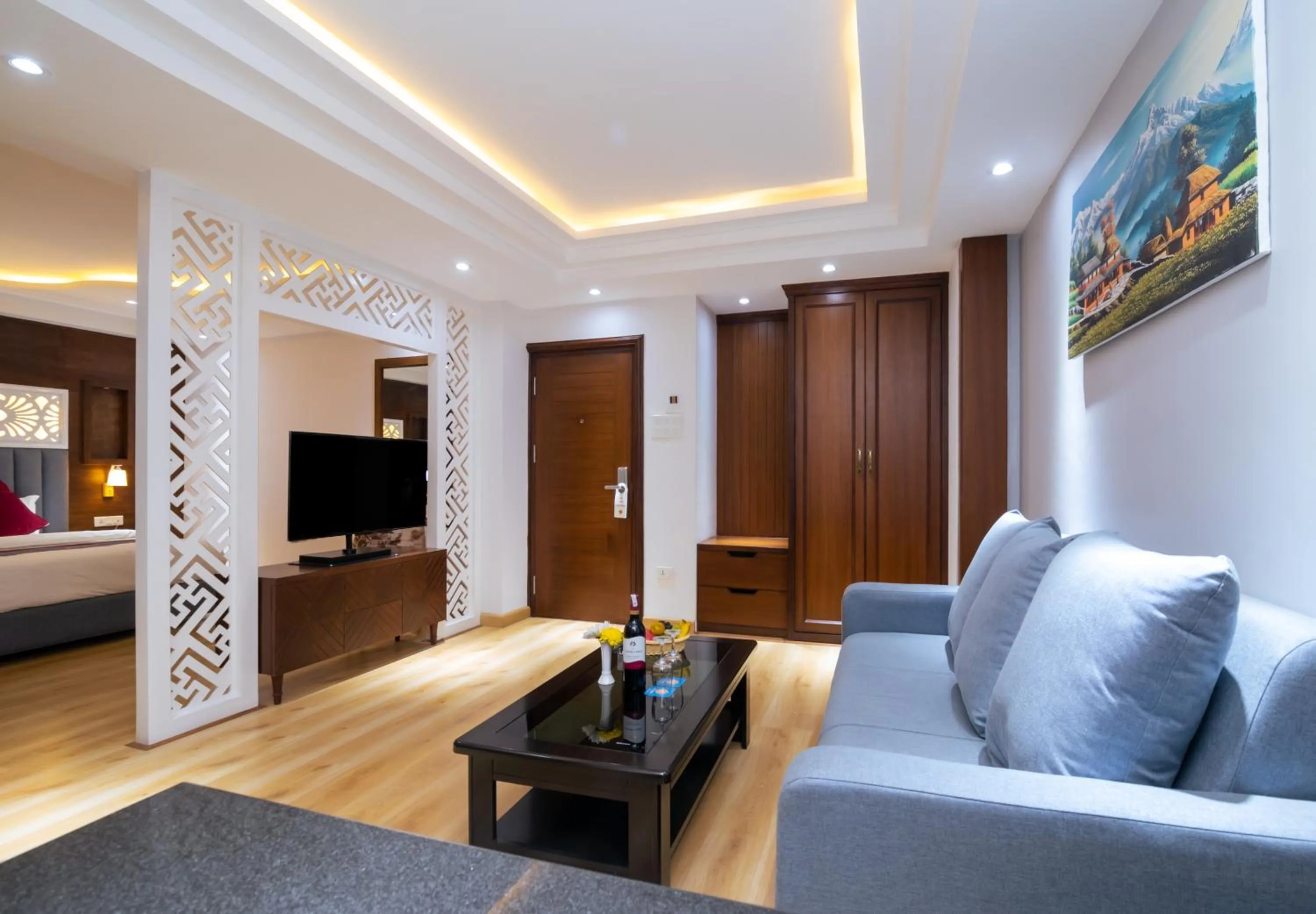 TV and multimedia in Hotel Ama-La, Thamel, Kathmandu