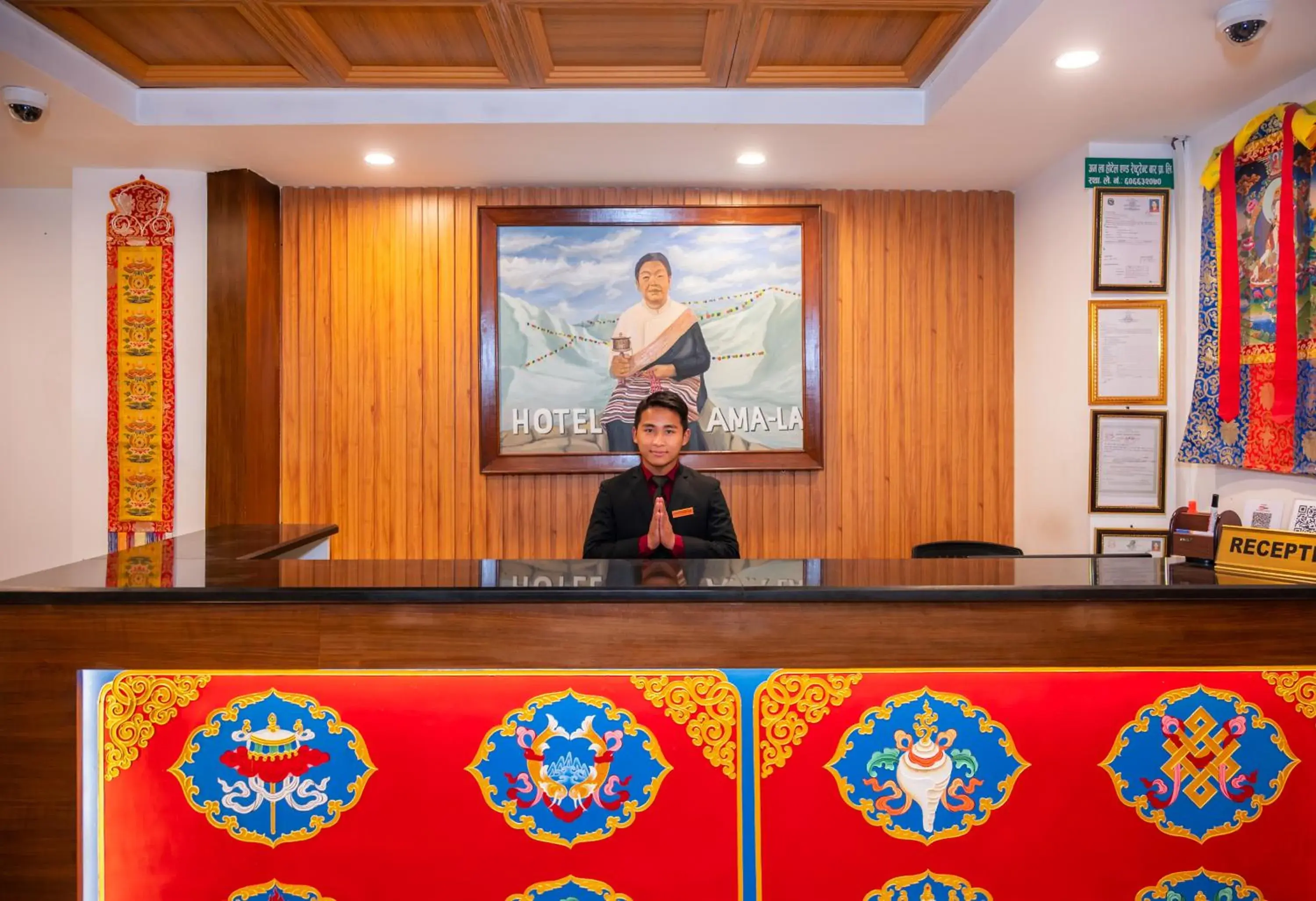 Lobby or reception in Hotel Ama-La, Thamel, Kathmandu Lobby or reception in Hotel Ama-La, Thamel, Kathmandu