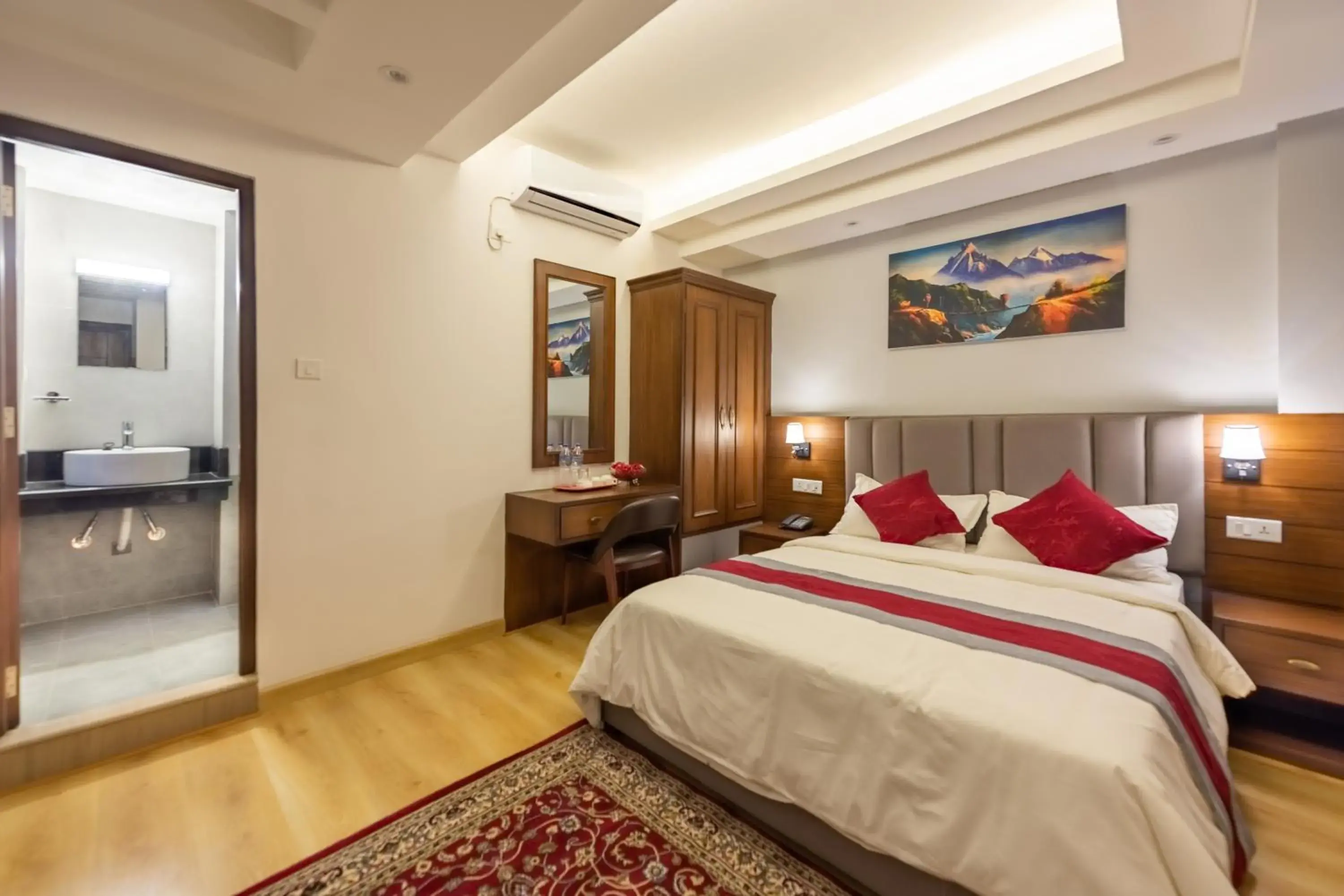 Bedroom, Bed in Hotel Ama-La, Thamel, Kathmandu Bedroom, Bed in Hotel Ama-La, Thamel, Kathmandu