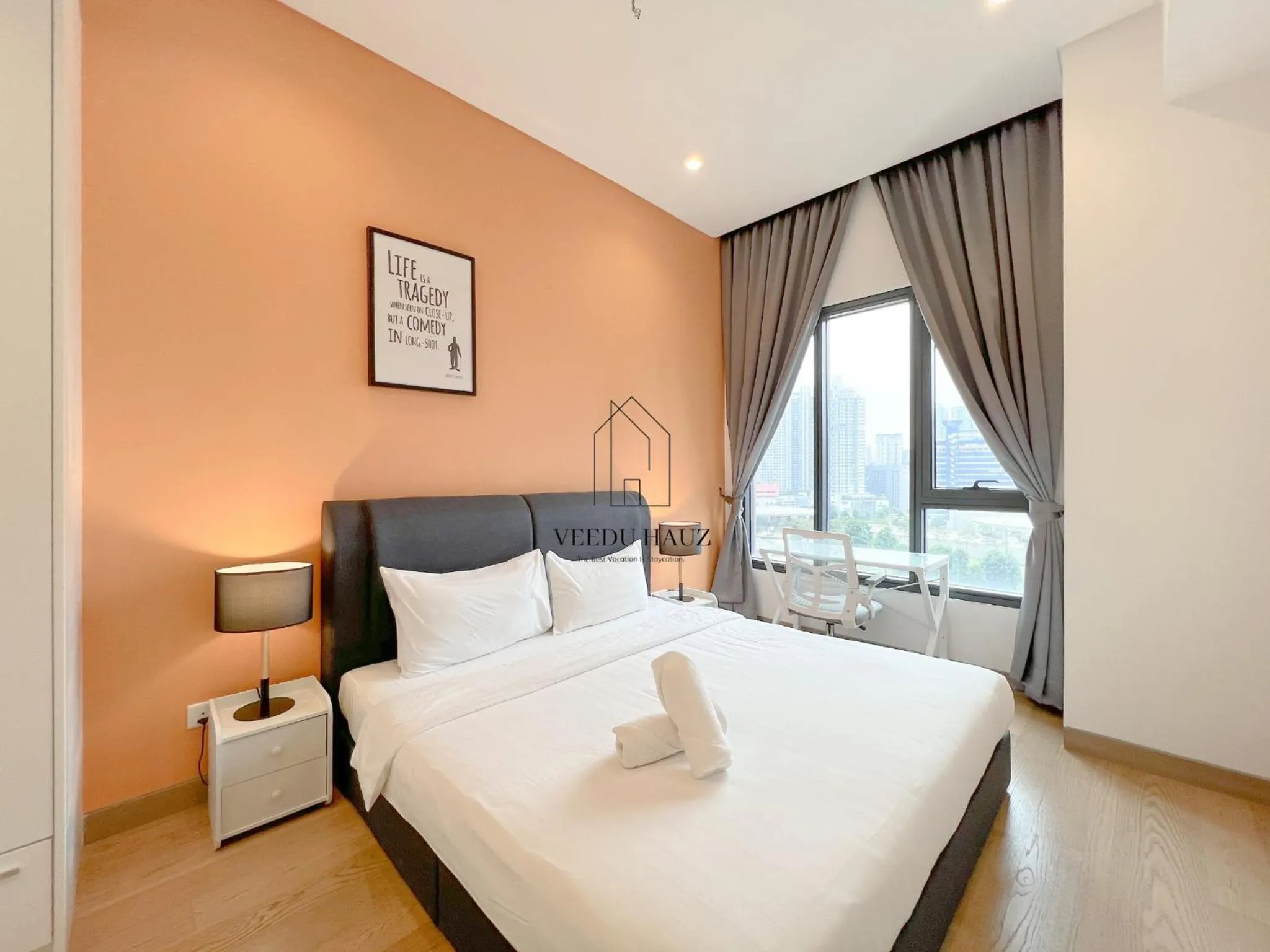 Bed in Lucentia Residences BBCC at Lalaport Kuala Lumpur by Veedu Hauz