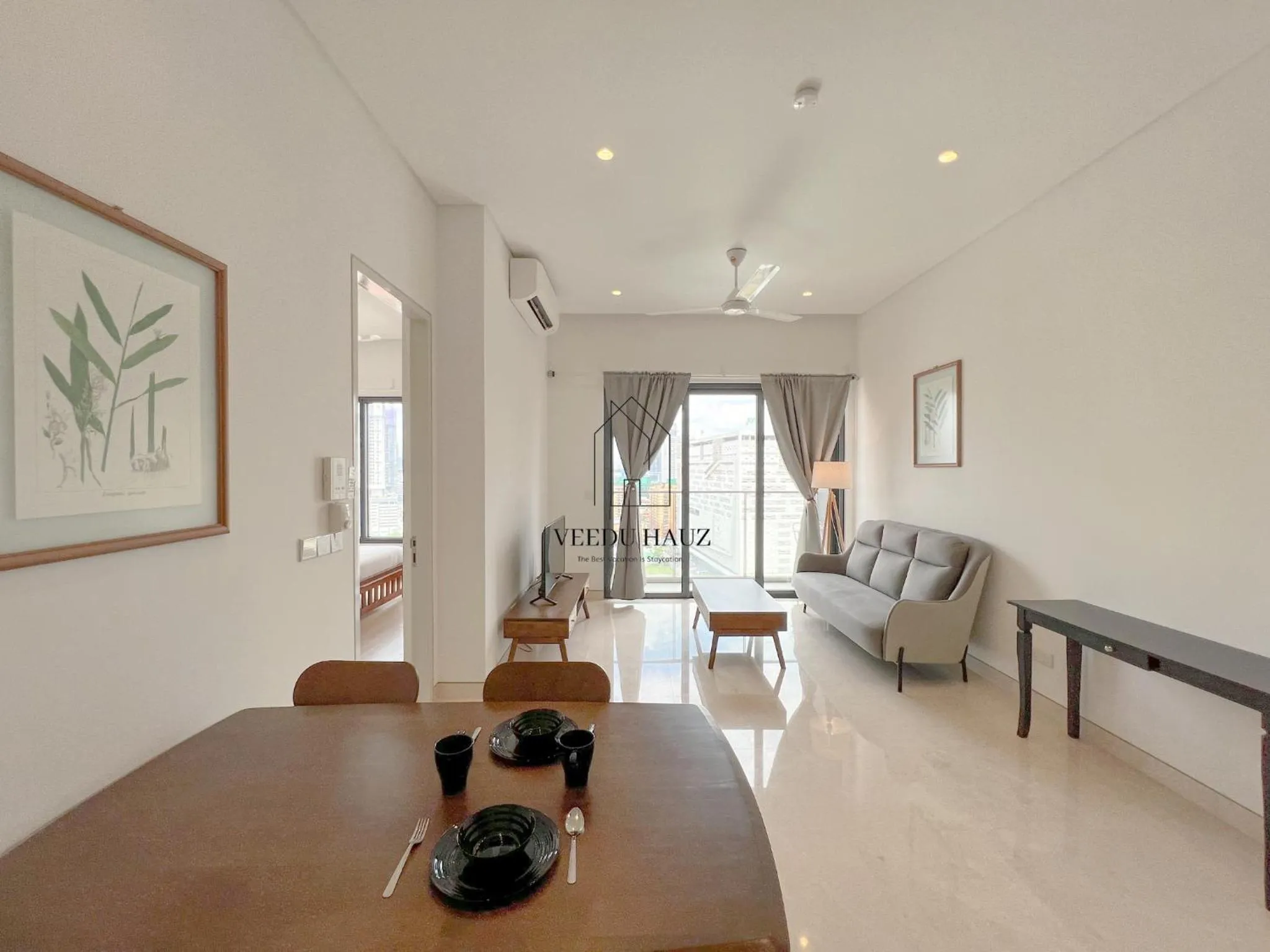 Living room in Lucentia Residences BBCC at Lalaport Kuala Lumpur by Veedu Hauz