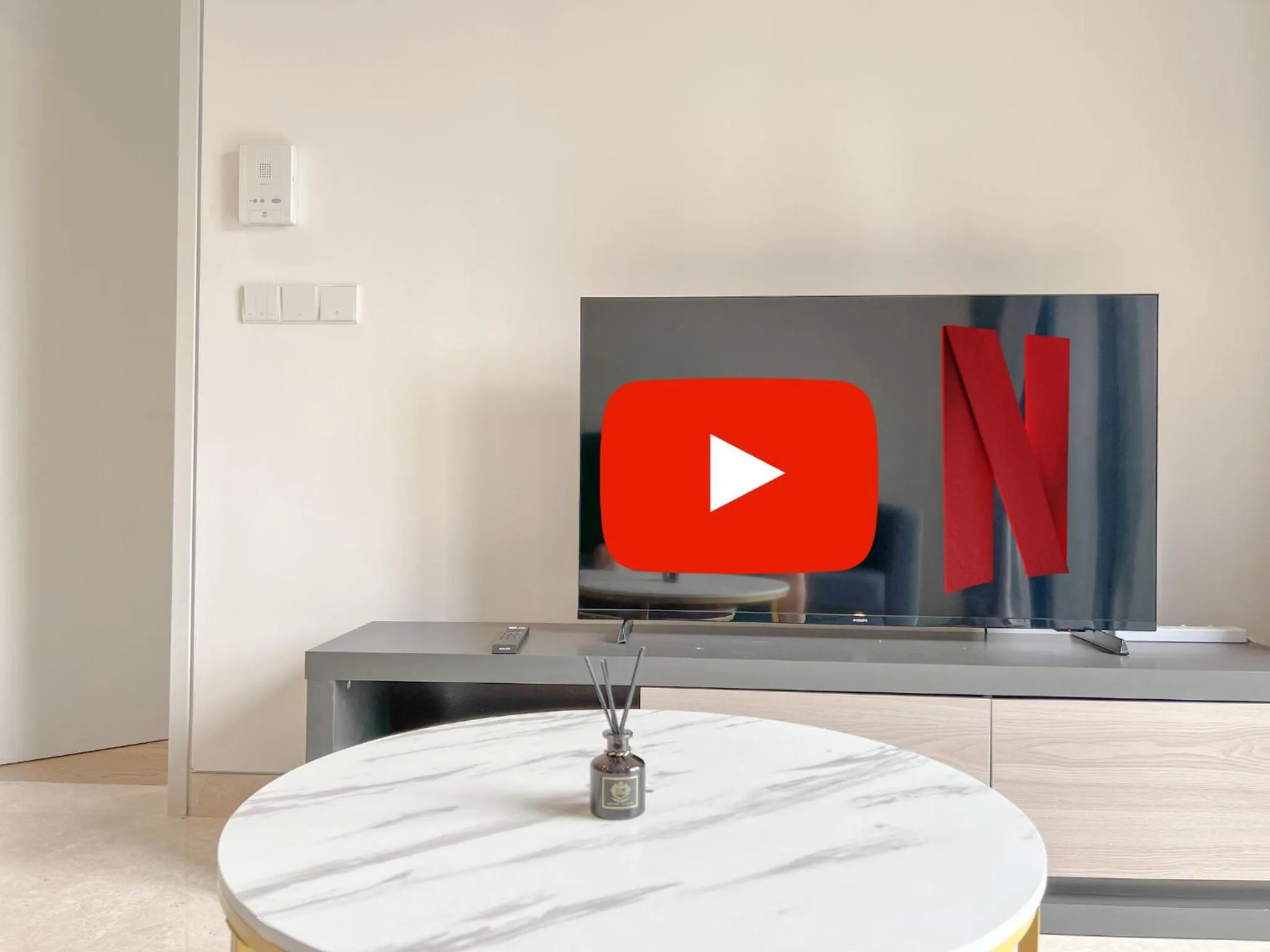 TV and multimedia in Lucentia Residences BBCC at Lalaport Kuala Lumpur by Veedu Hauz