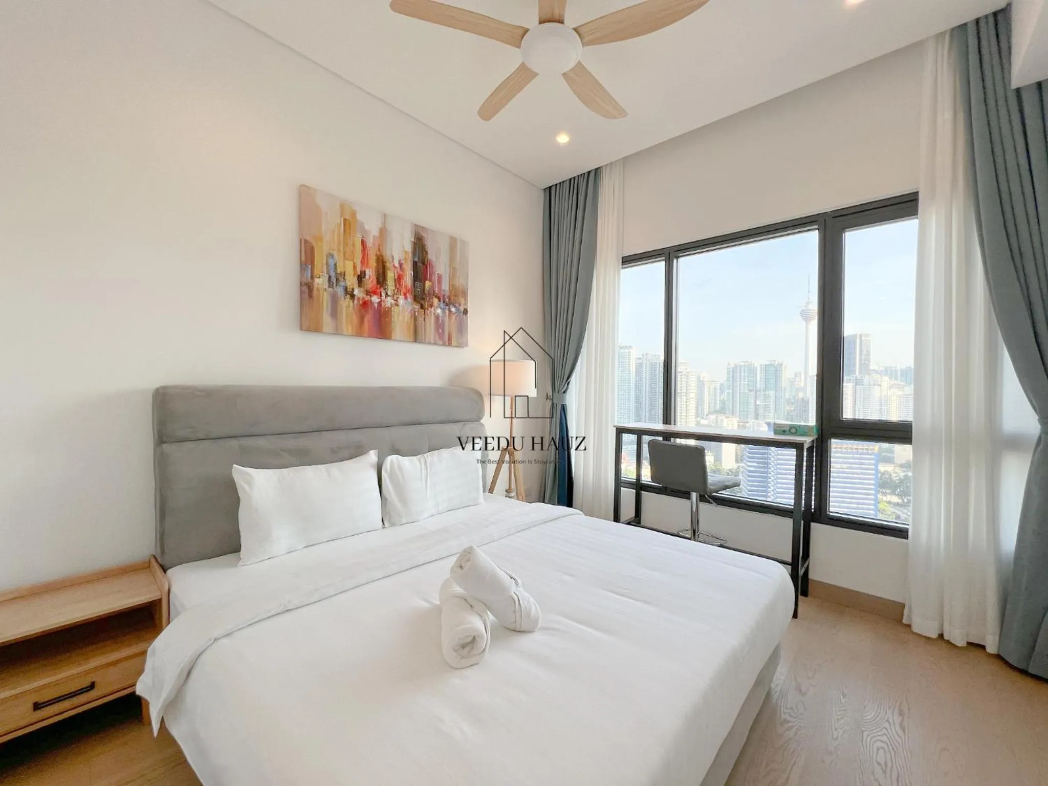 Bedroom, Bed in Lucentia Residences BBCC at Lalaport Kuala Lumpur by Veedu Hauz
