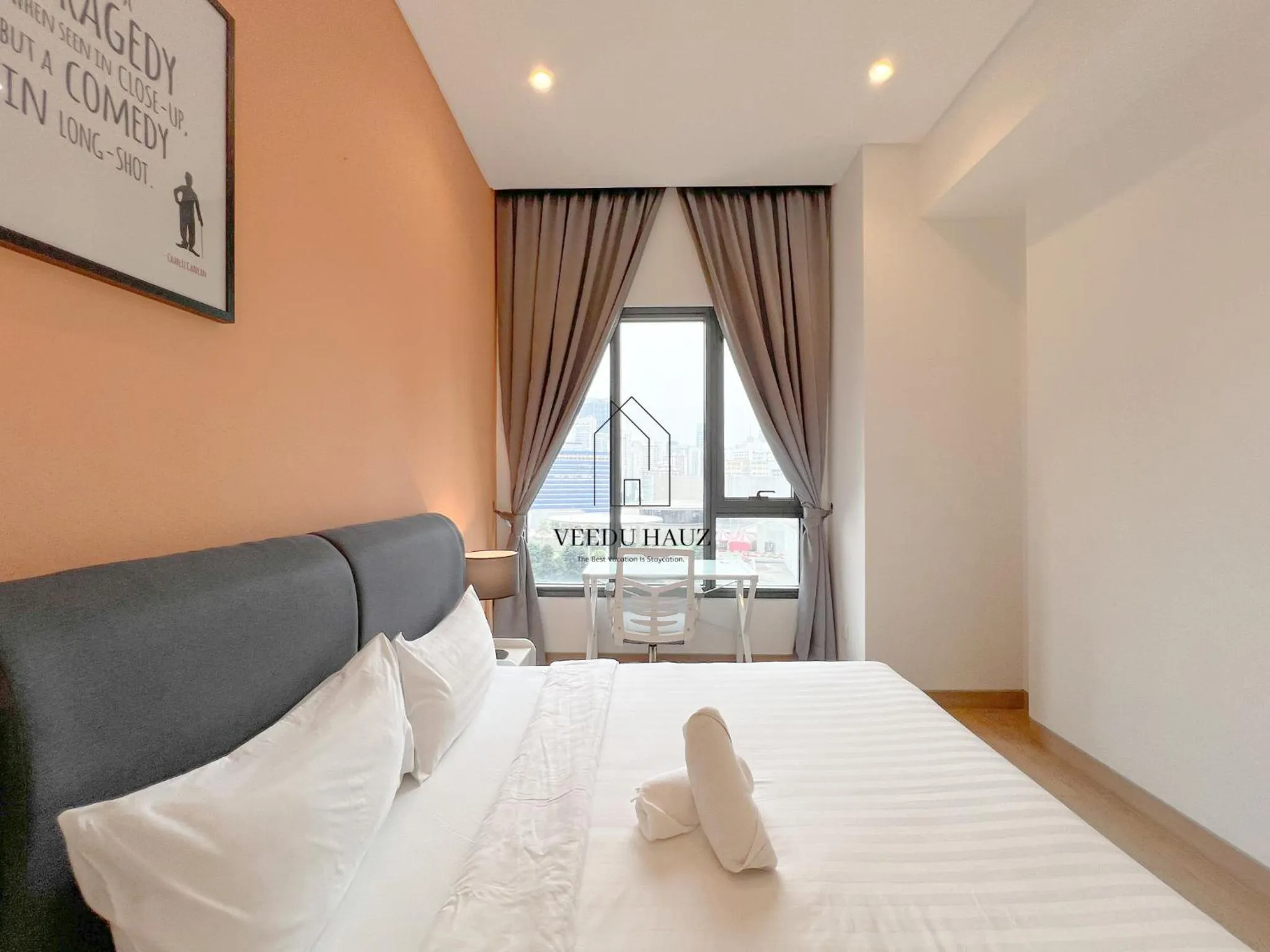 Bedroom, Bed in Lucentia Residences BBCC at Lalaport Kuala Lumpur by Veedu Hauz