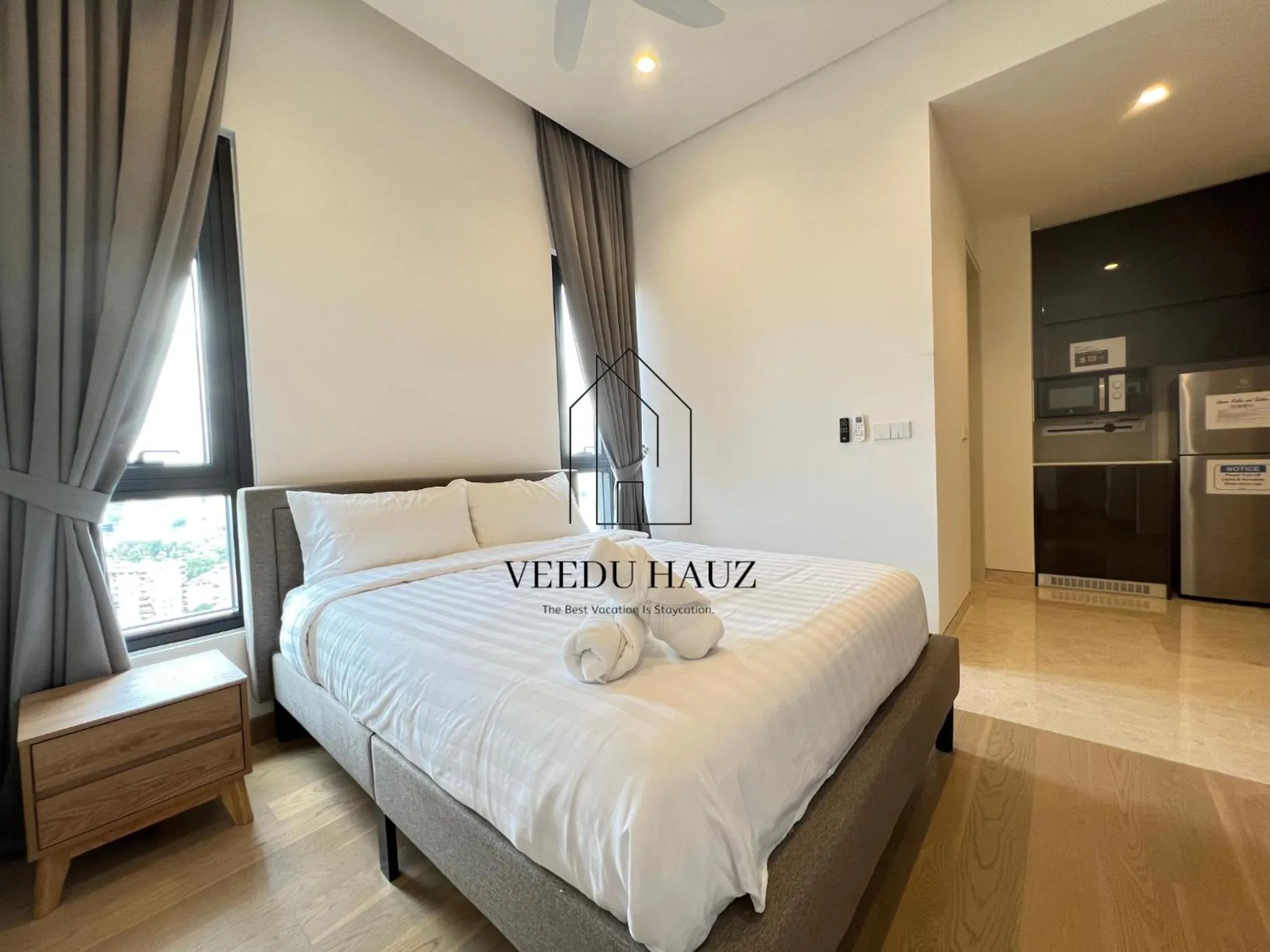Bed in Lucentia Residences BBCC at Lalaport Kuala Lumpur by Veedu Hauz