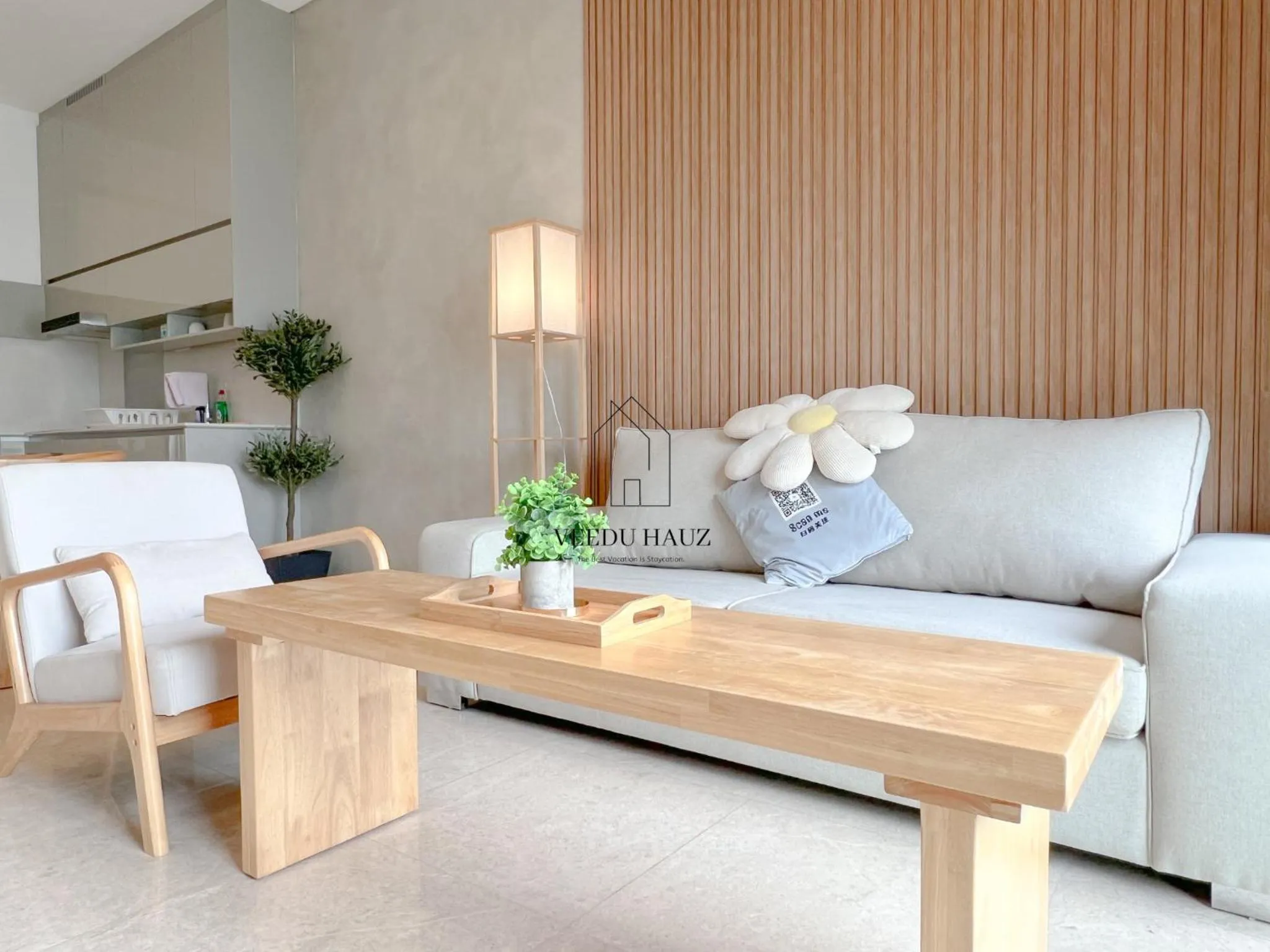 Living room in Lucentia Residences BBCC at Lalaport Kuala Lumpur by Veedu Hauz