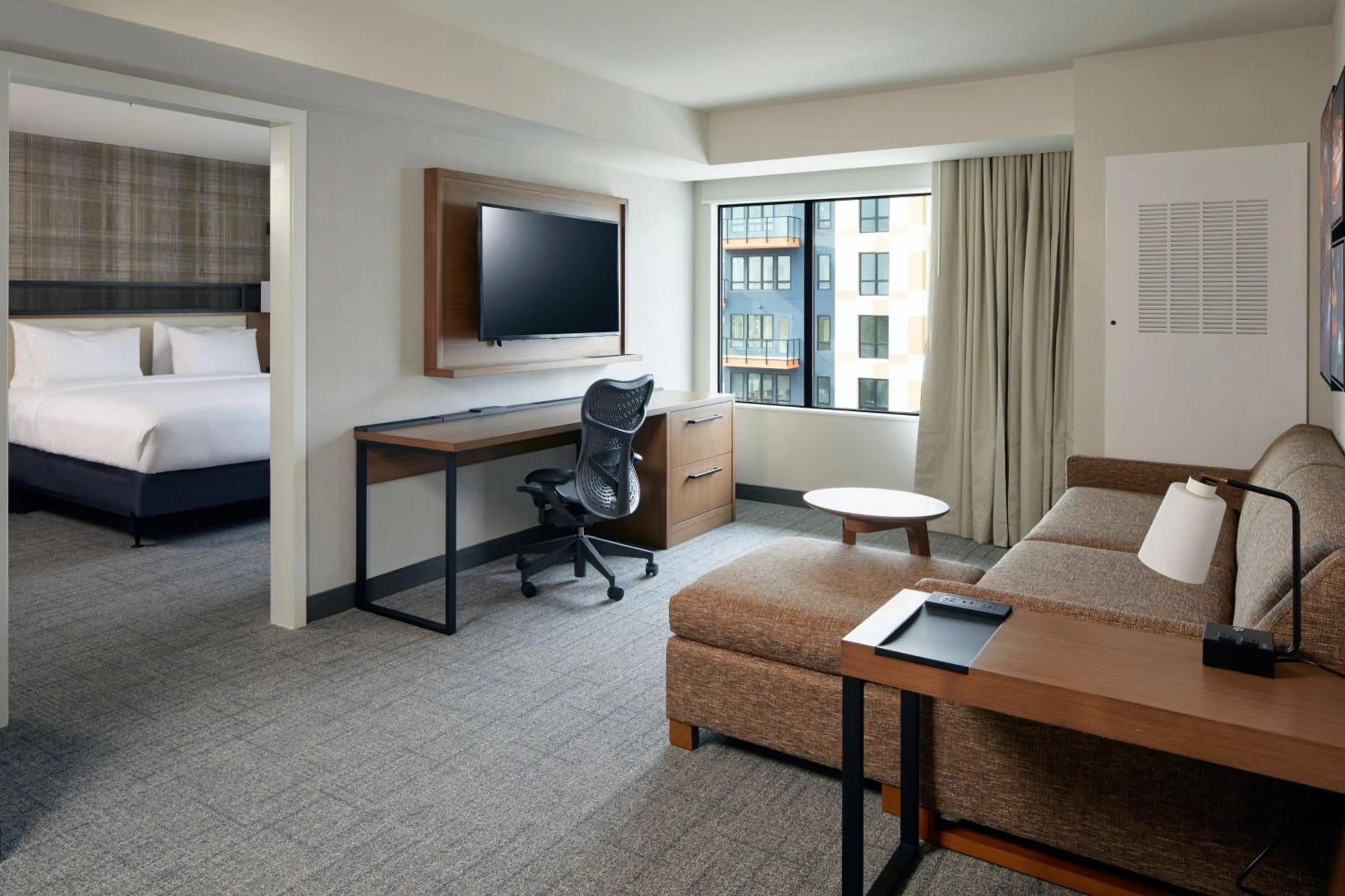 Photo of the whole room, Bed in Residence Inn by Marriott San Francisco Airport Millbrae Station