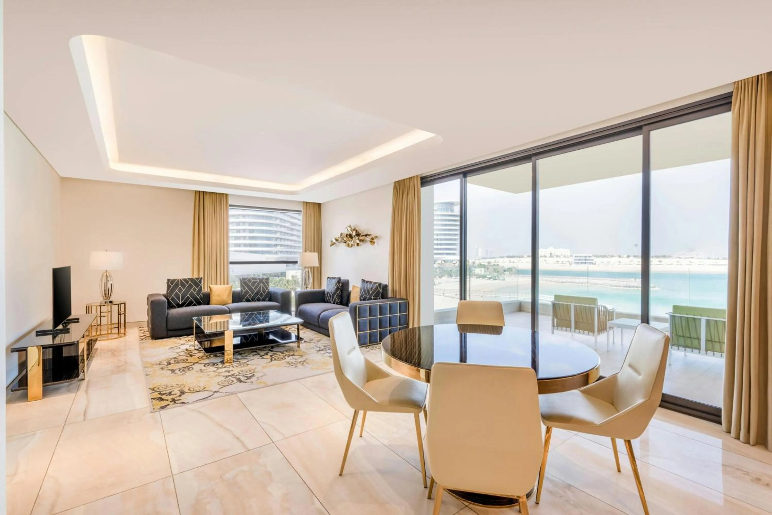 Living room in Agora, Doha, Autograph Collection