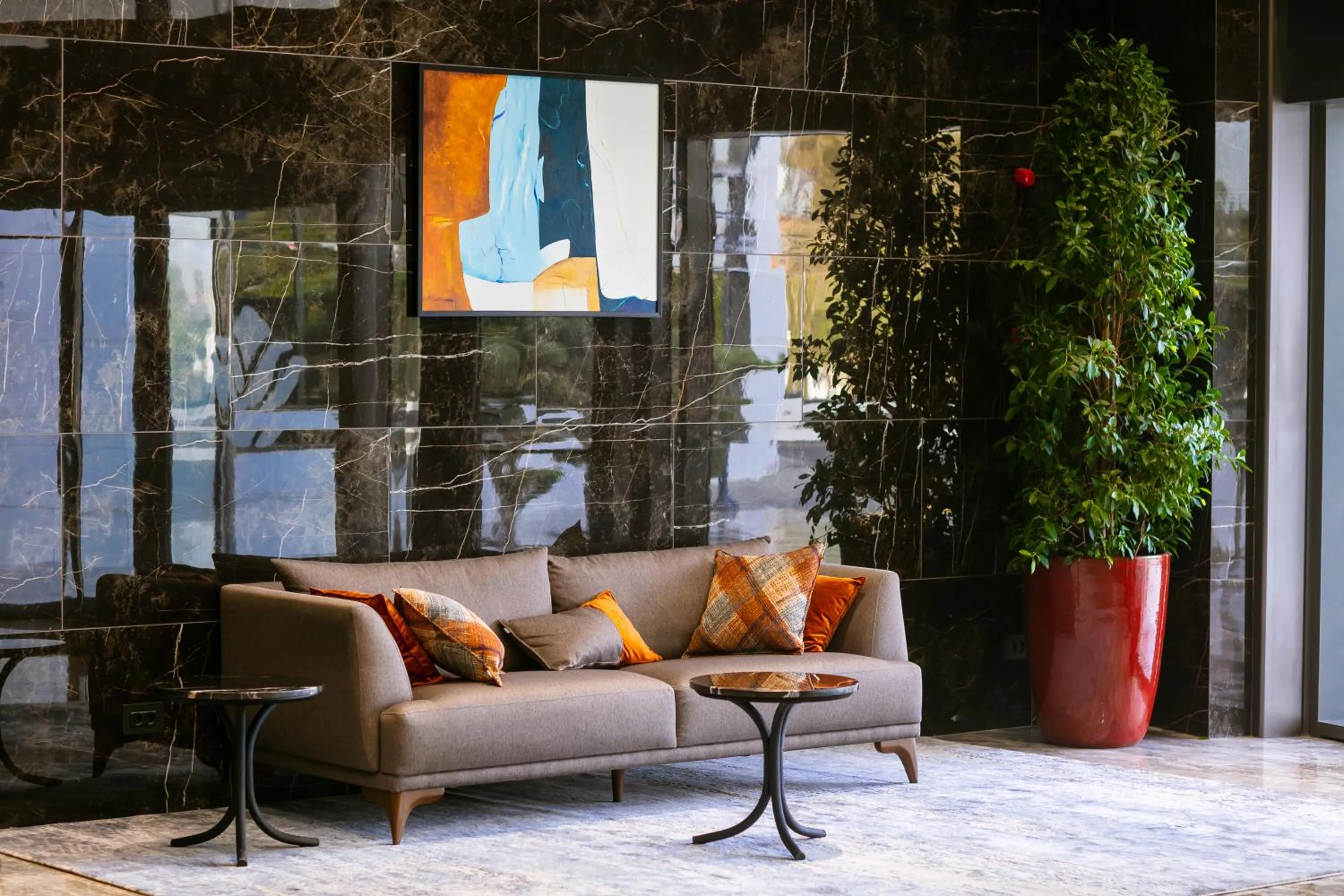 Lobby or reception in Wyndham Garden Baku