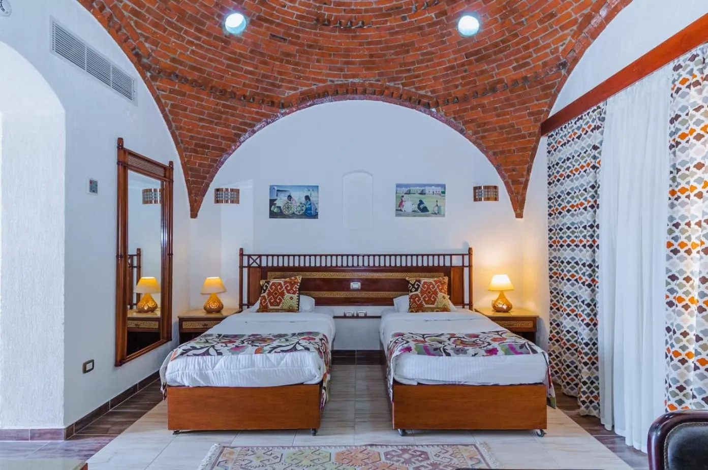 Bed in Beach safari nubian resort