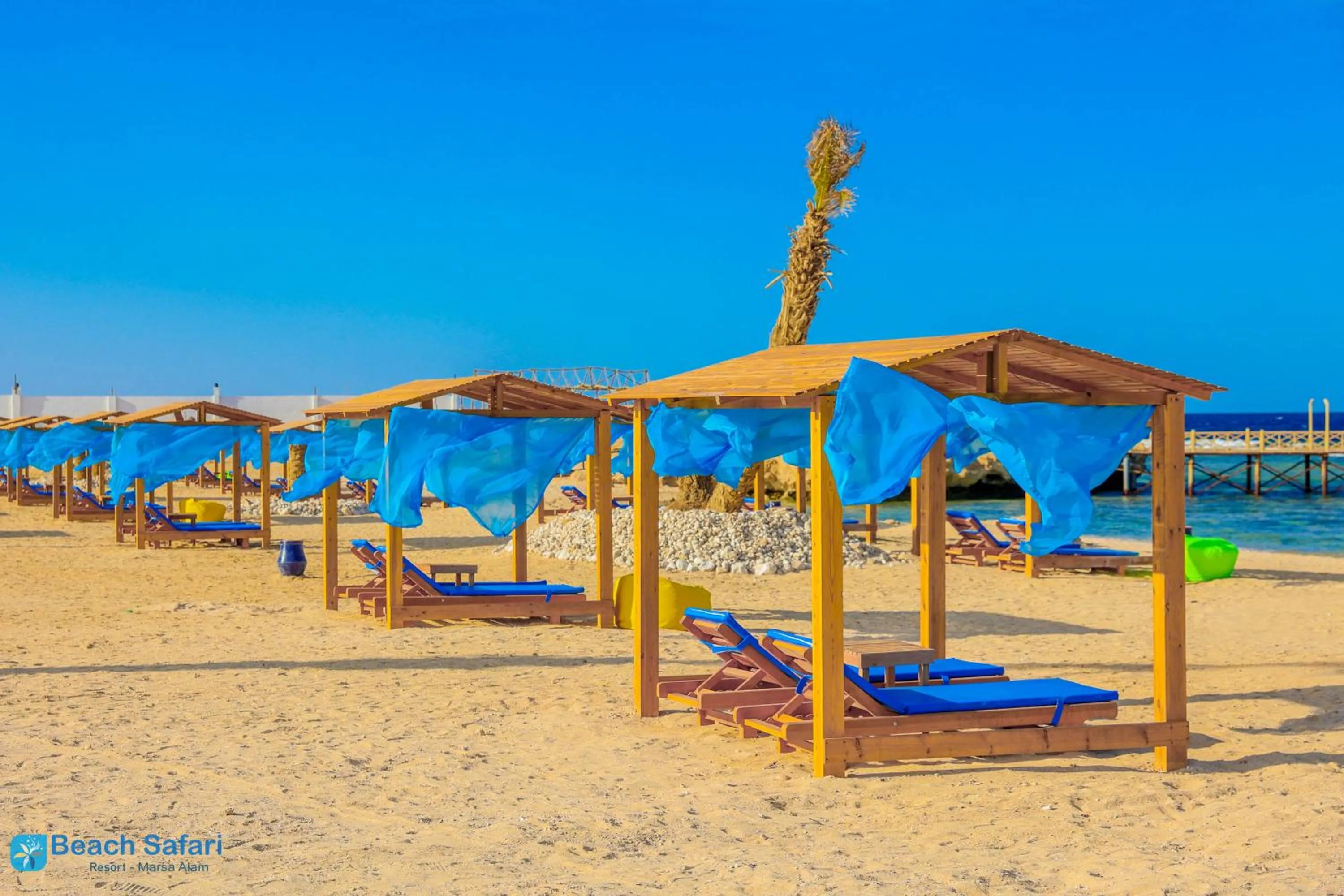 sunbed in Beach safari nubian resort