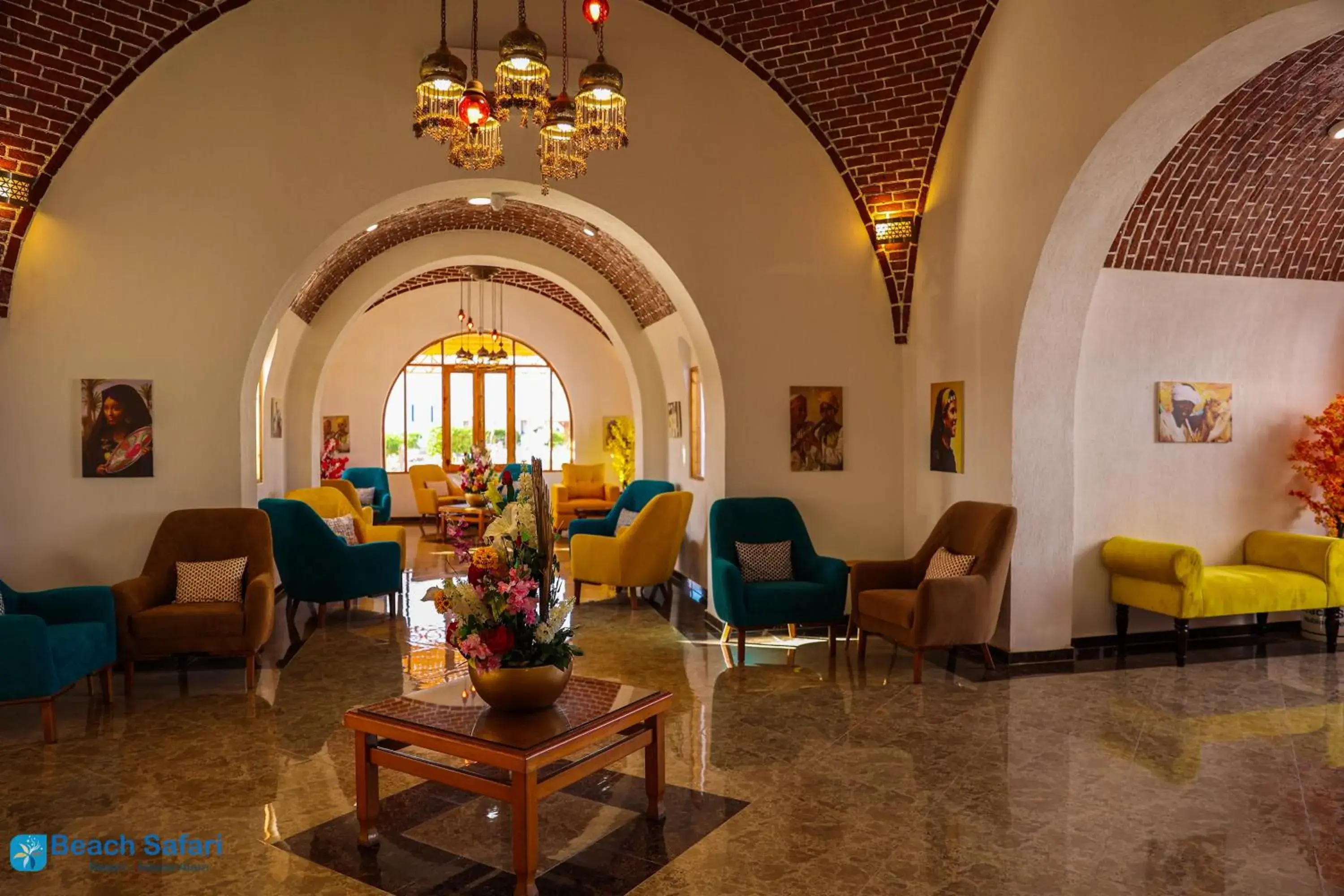 Lobby or reception in Beach safari nubian resort Lobby or reception in Beach safari nubian resort