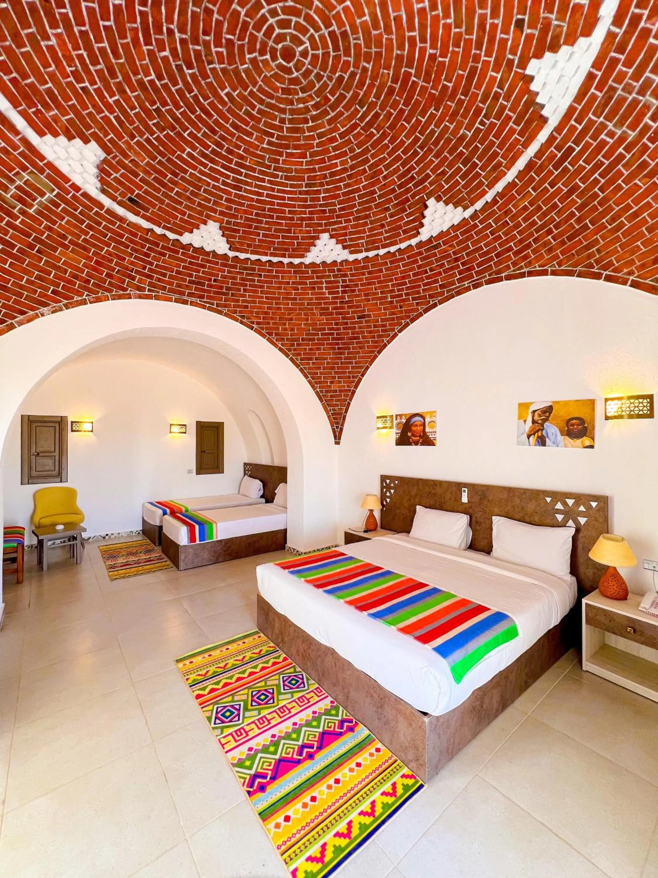 Bed in Beach safari nubian resort