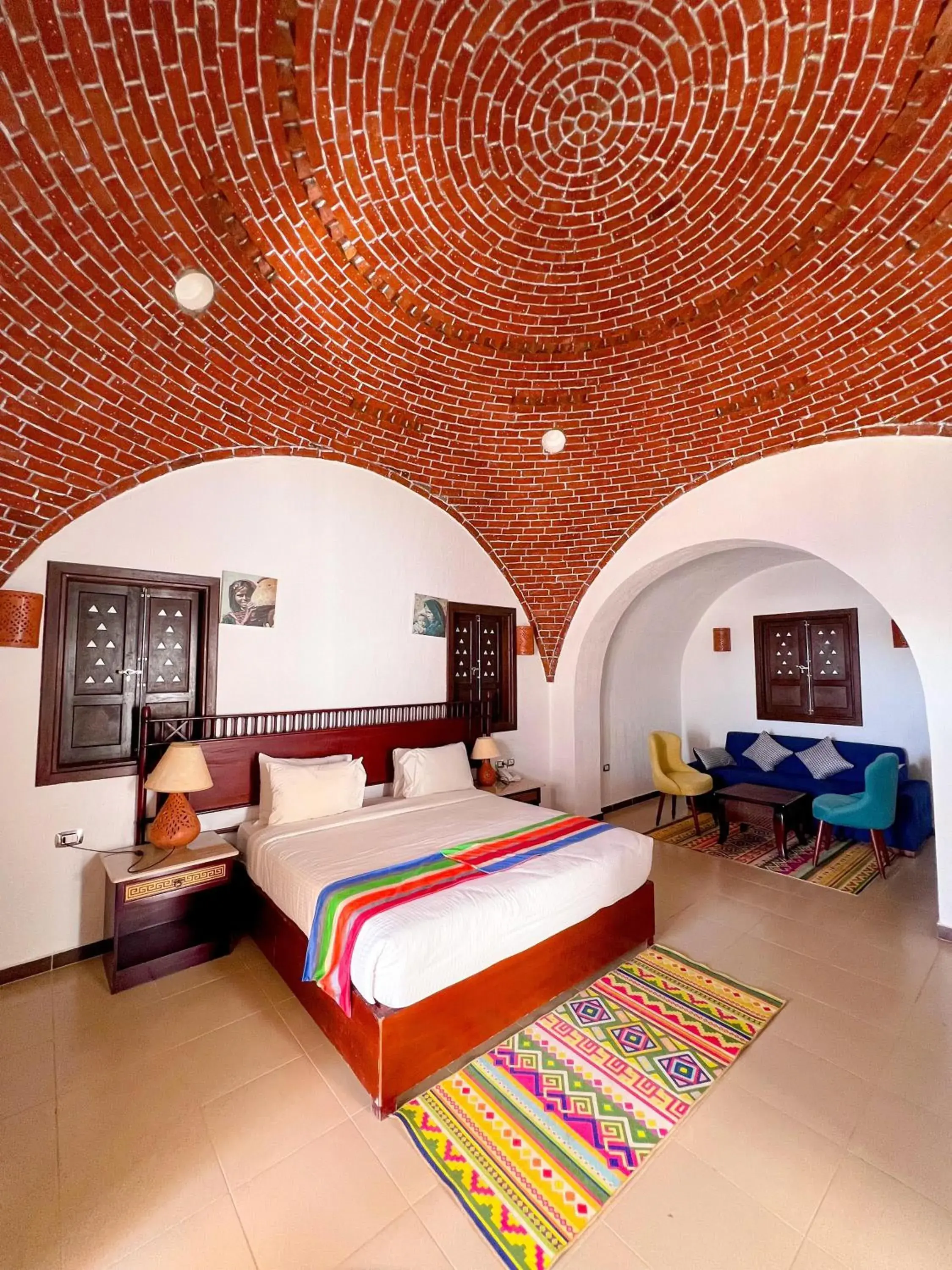 Living room, Bed in Beach safari nubian resort Living room, Bed in Beach safari nubian resort