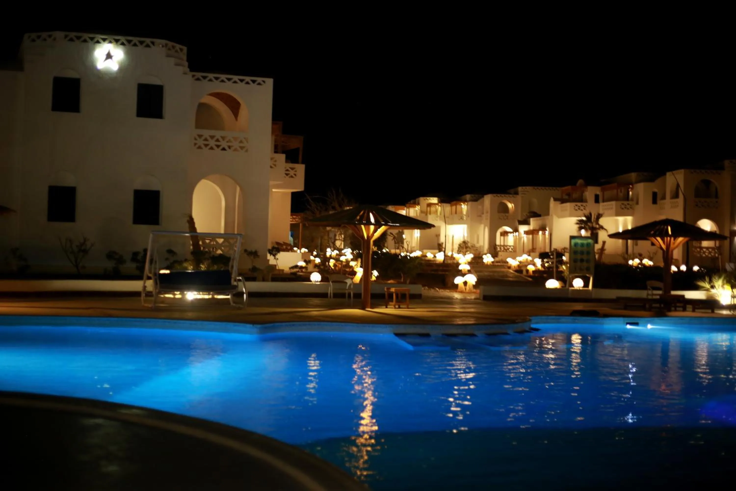Pool view in Beach safari nubian resort