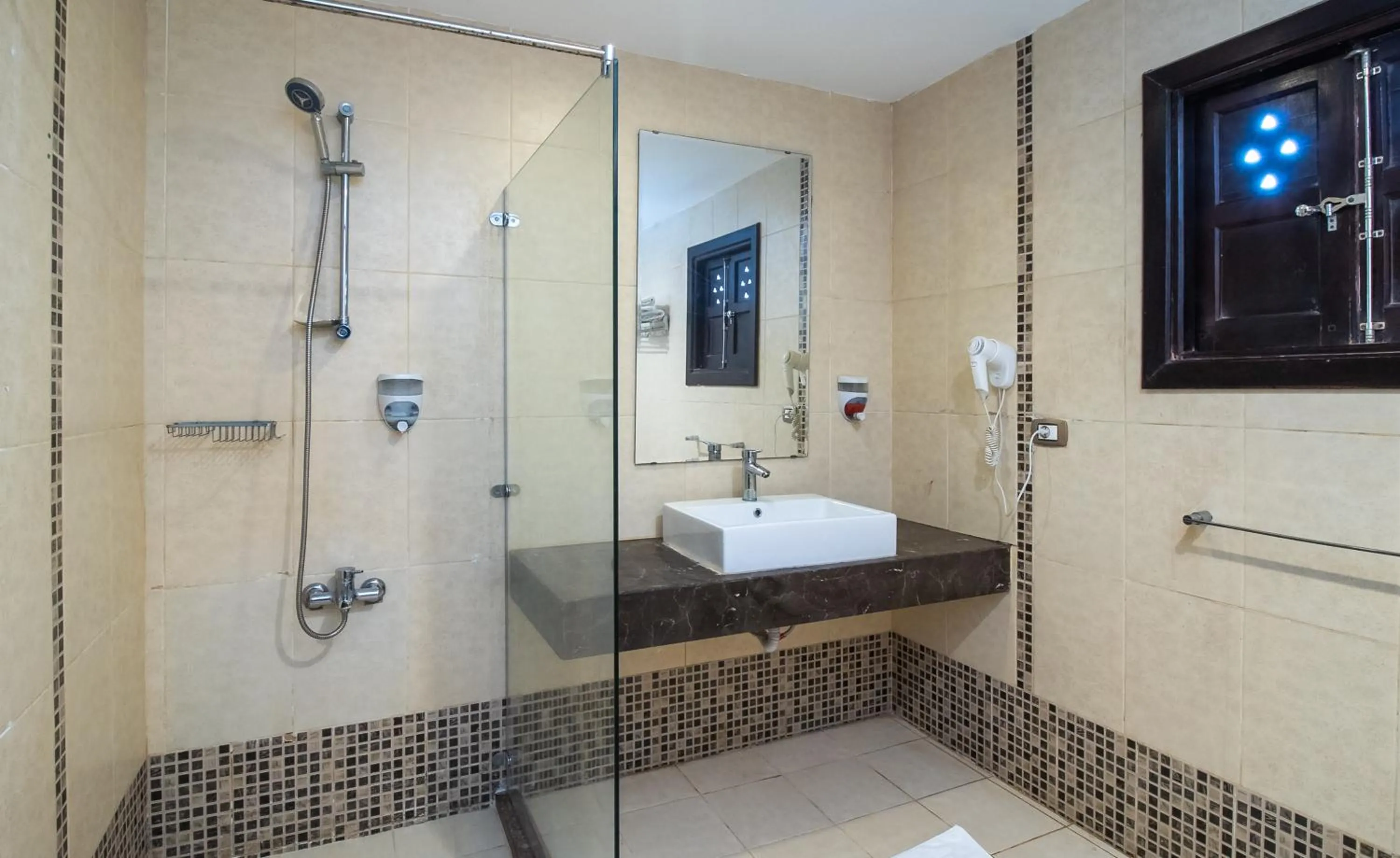 Shower in Beach safari nubian resort