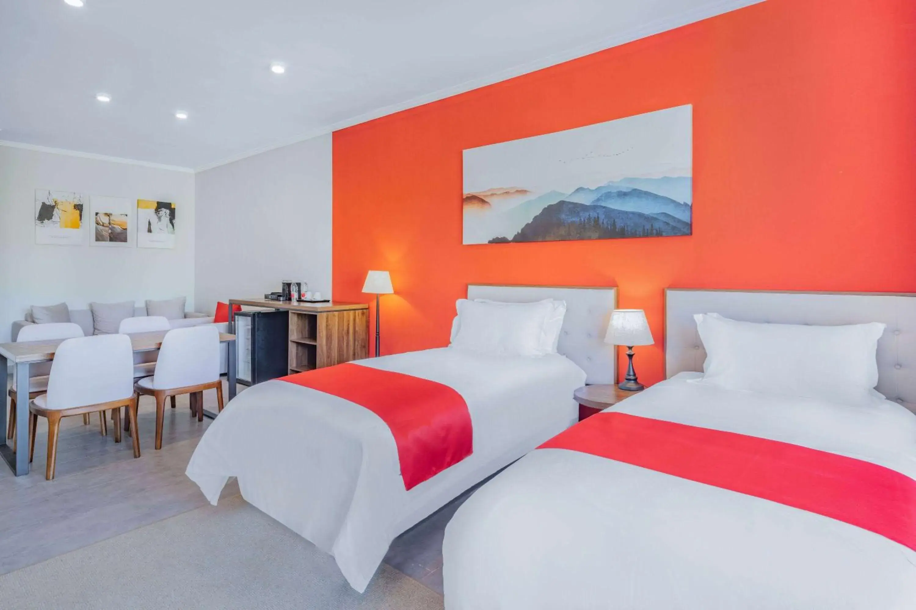 Living room, Bed in Ramada by Wyndham St Kitts Resort Living room, Bed in Ramada by Wyndham St Kitts Resort