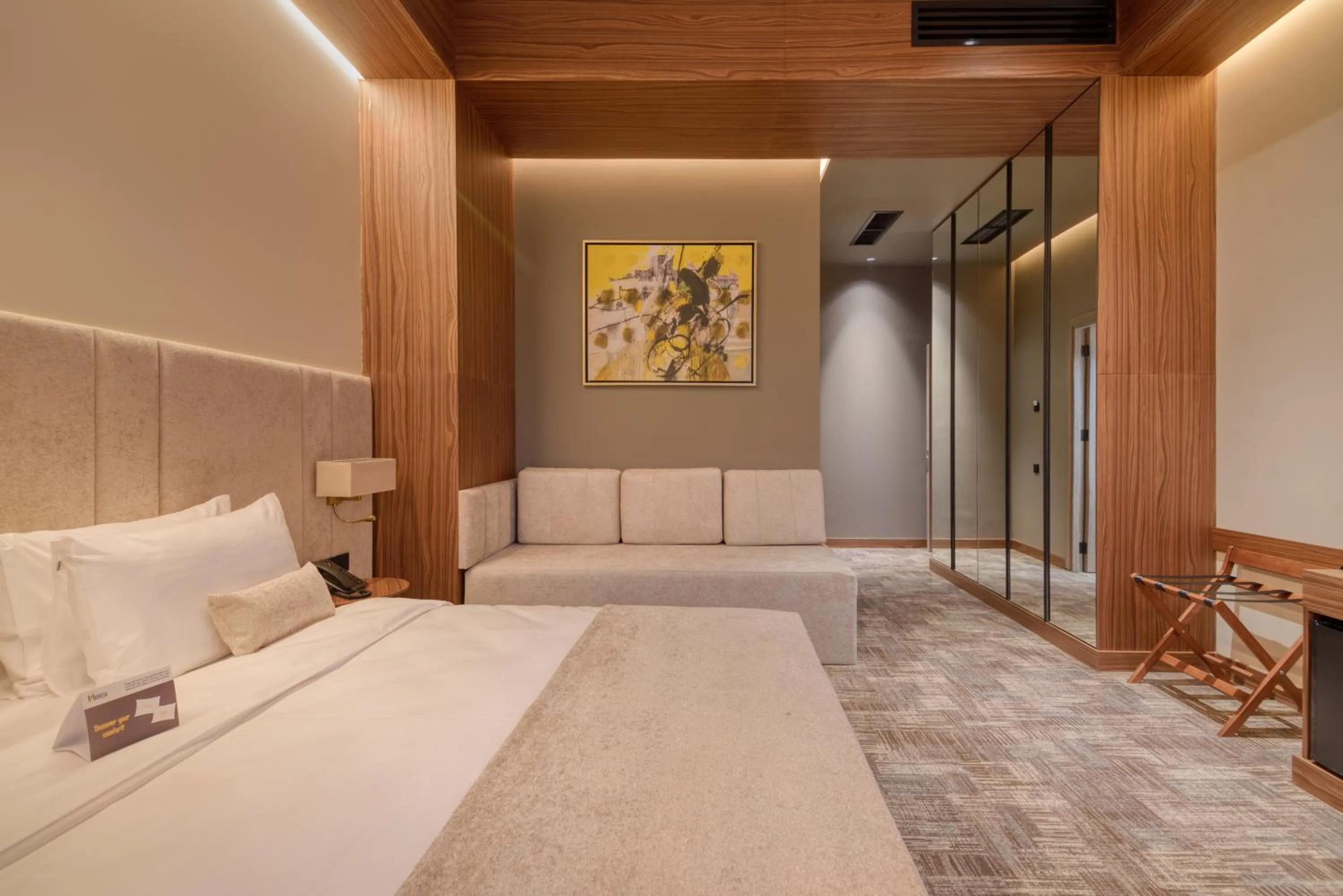 Bed in Hayasa Hotel Yerevan