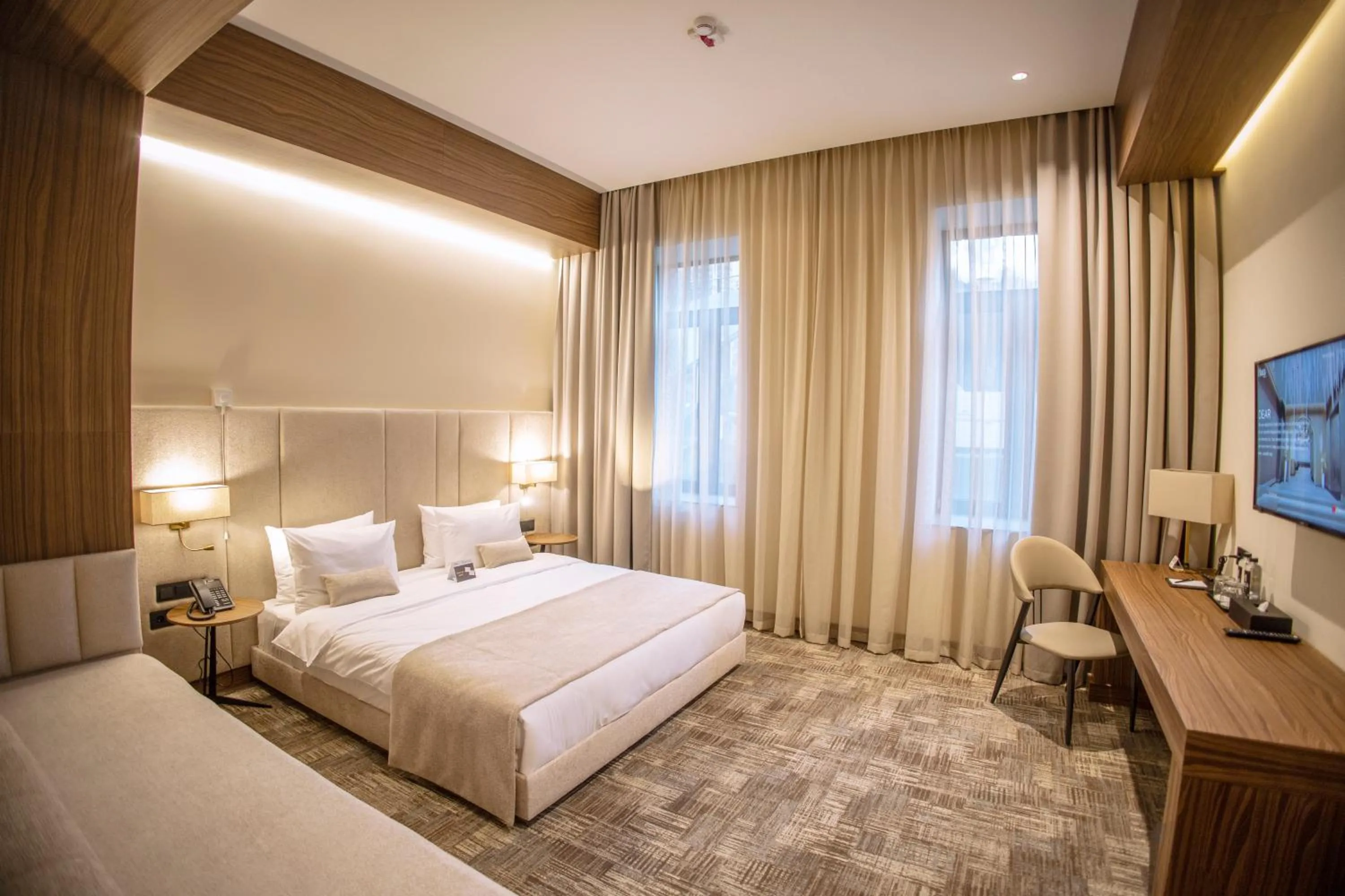 Bed in Hayasa Hotel Yerevan