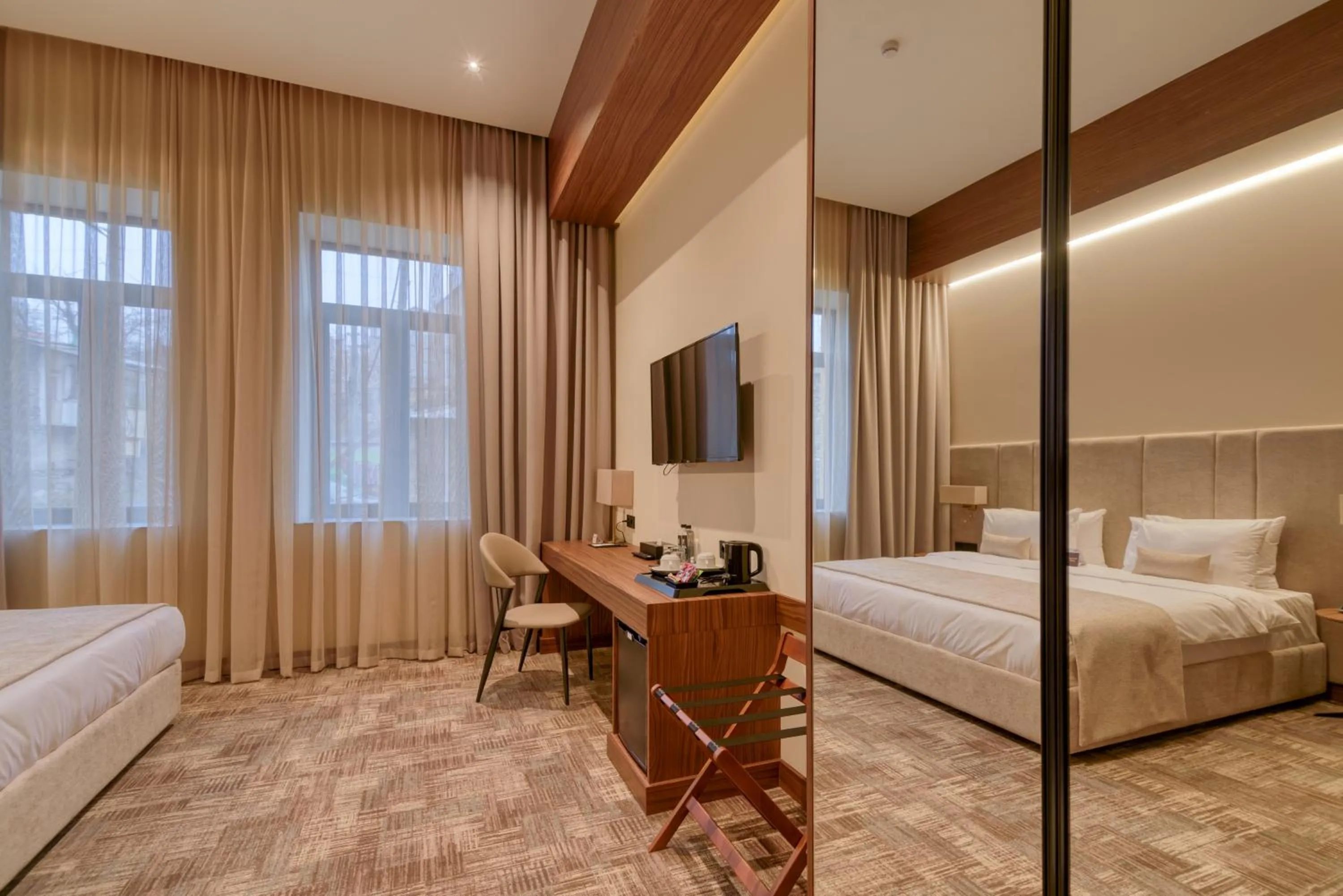 Bed in Hayasa Hotel Yerevan