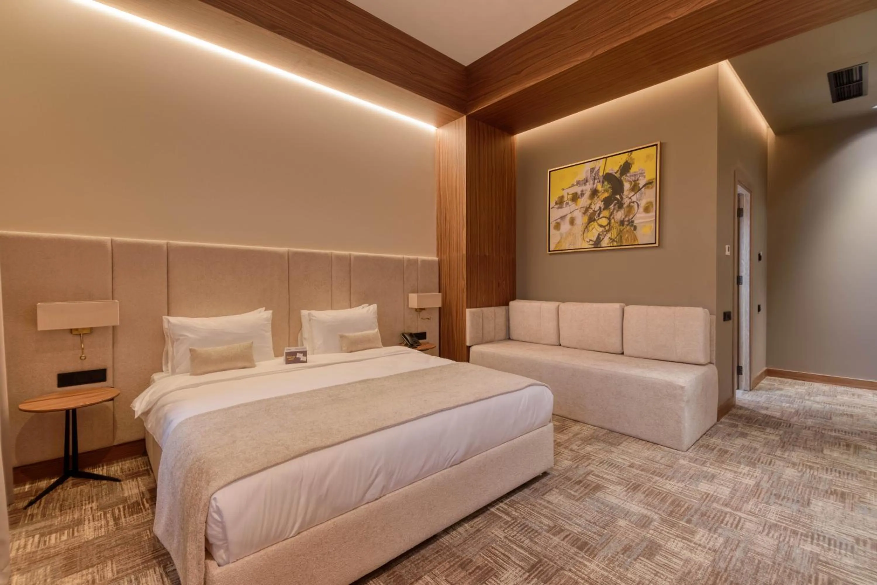 Bed in Hayasa Hotel Yerevan