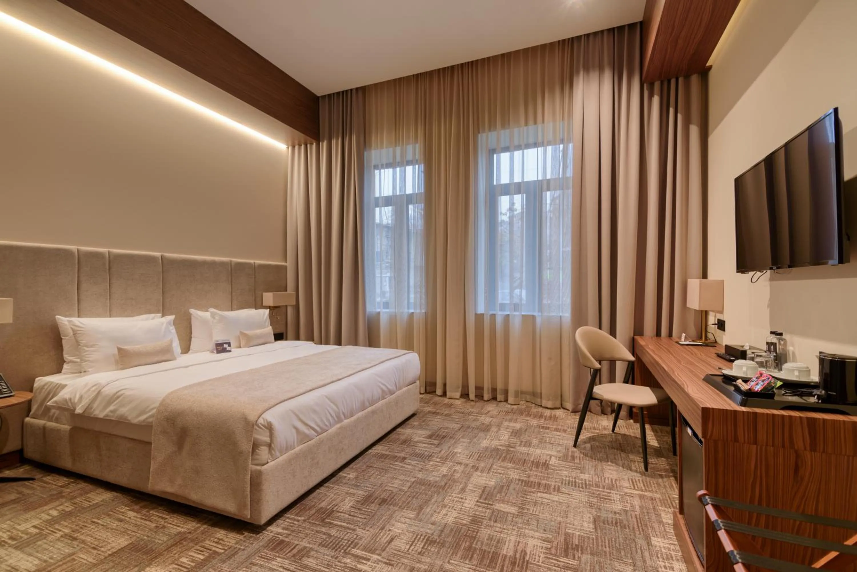 Bed in Hayasa Hotel Yerevan