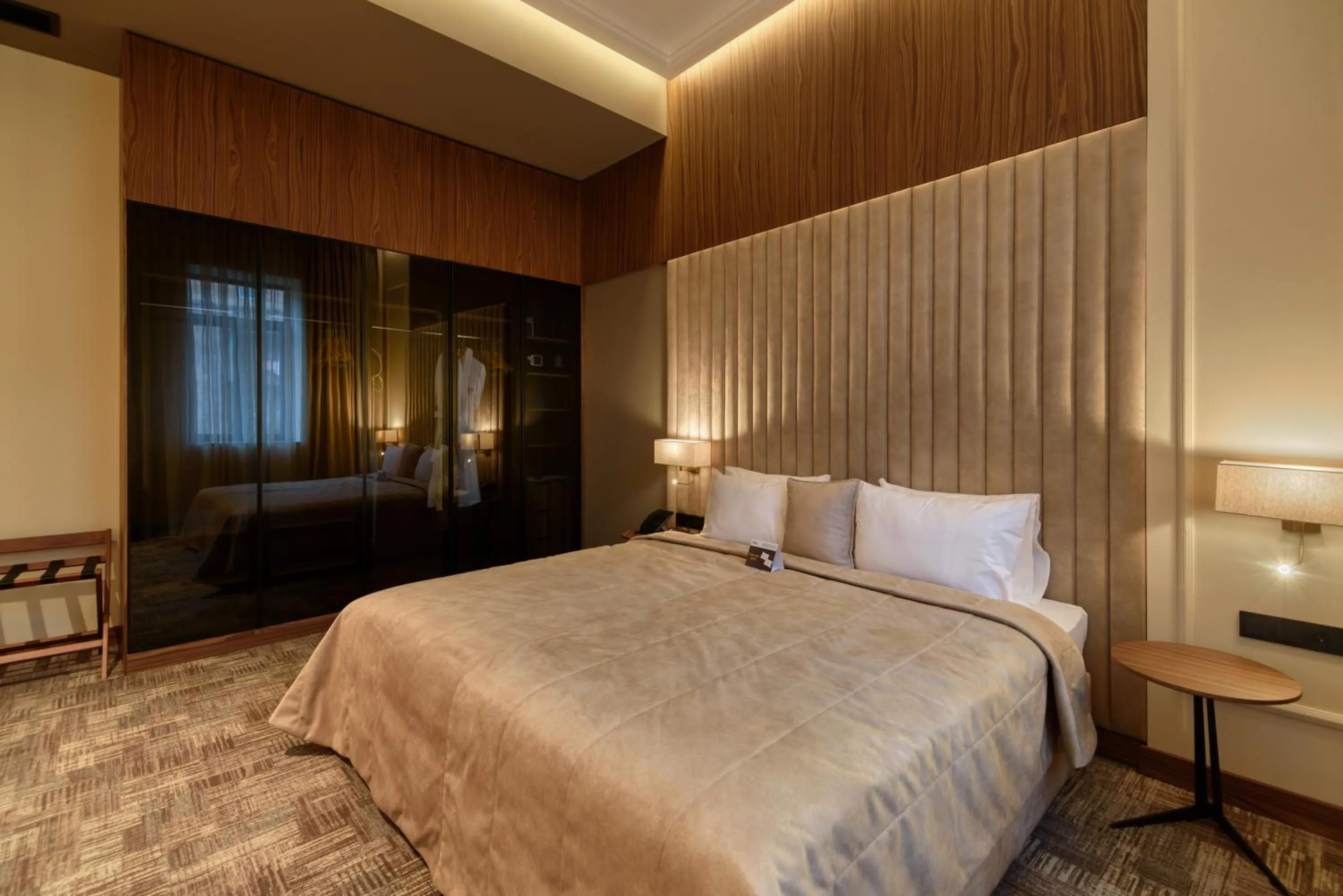 Bed in Hayasa Hotel Yerevan