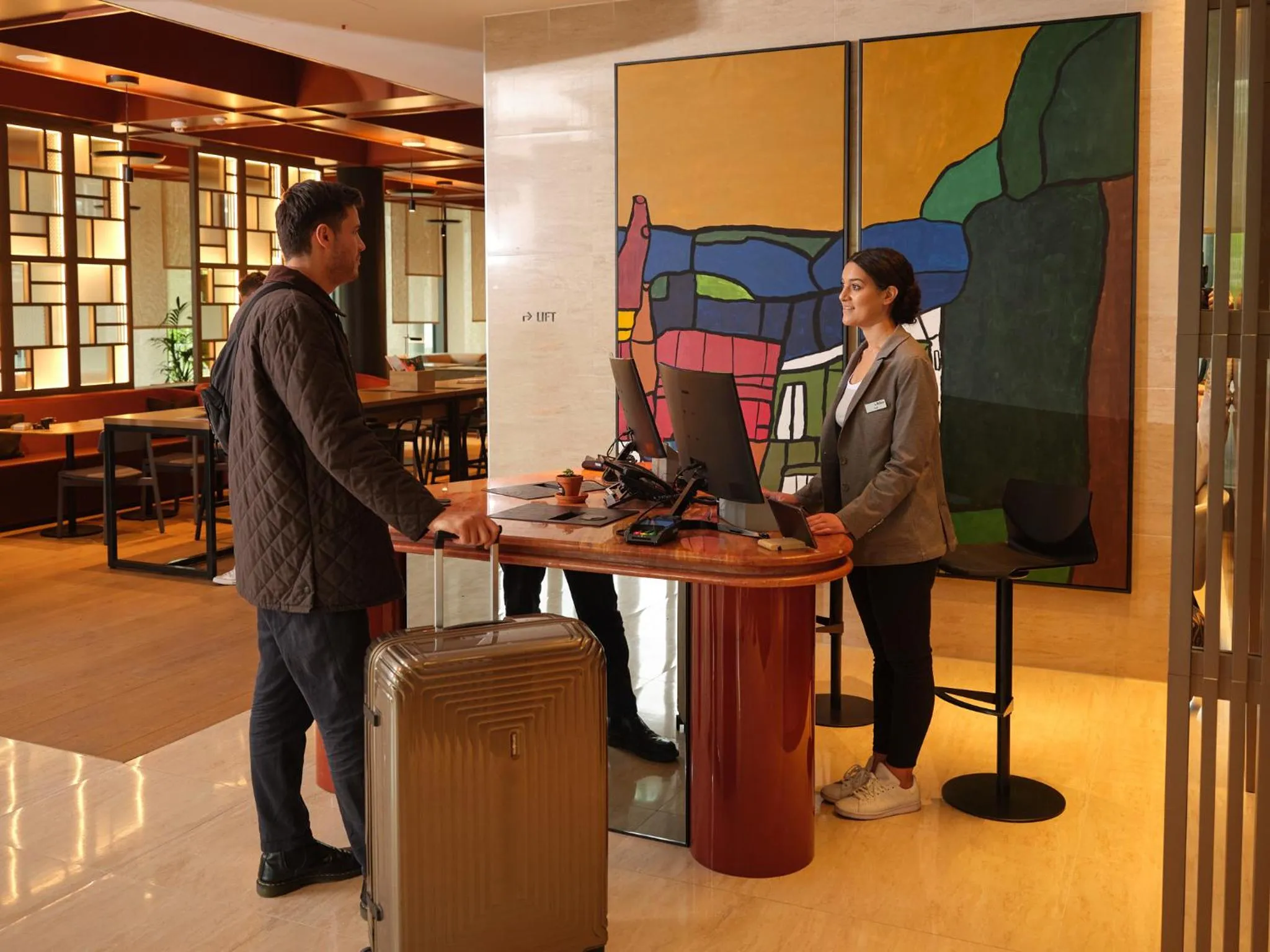 Lobby or reception in Adina Apartment Hotel Geneva