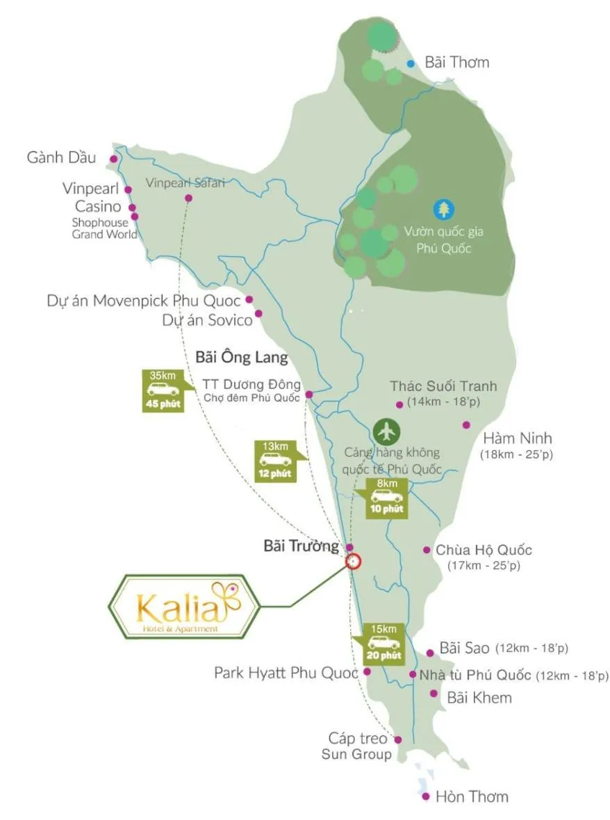 Text overlay in Kalia Hotel