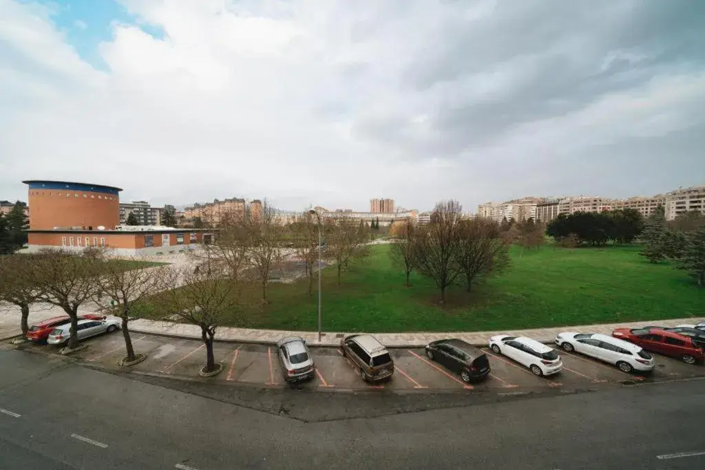 Garden view in Sancho Ramirez Garden view in Sancho Ramirez