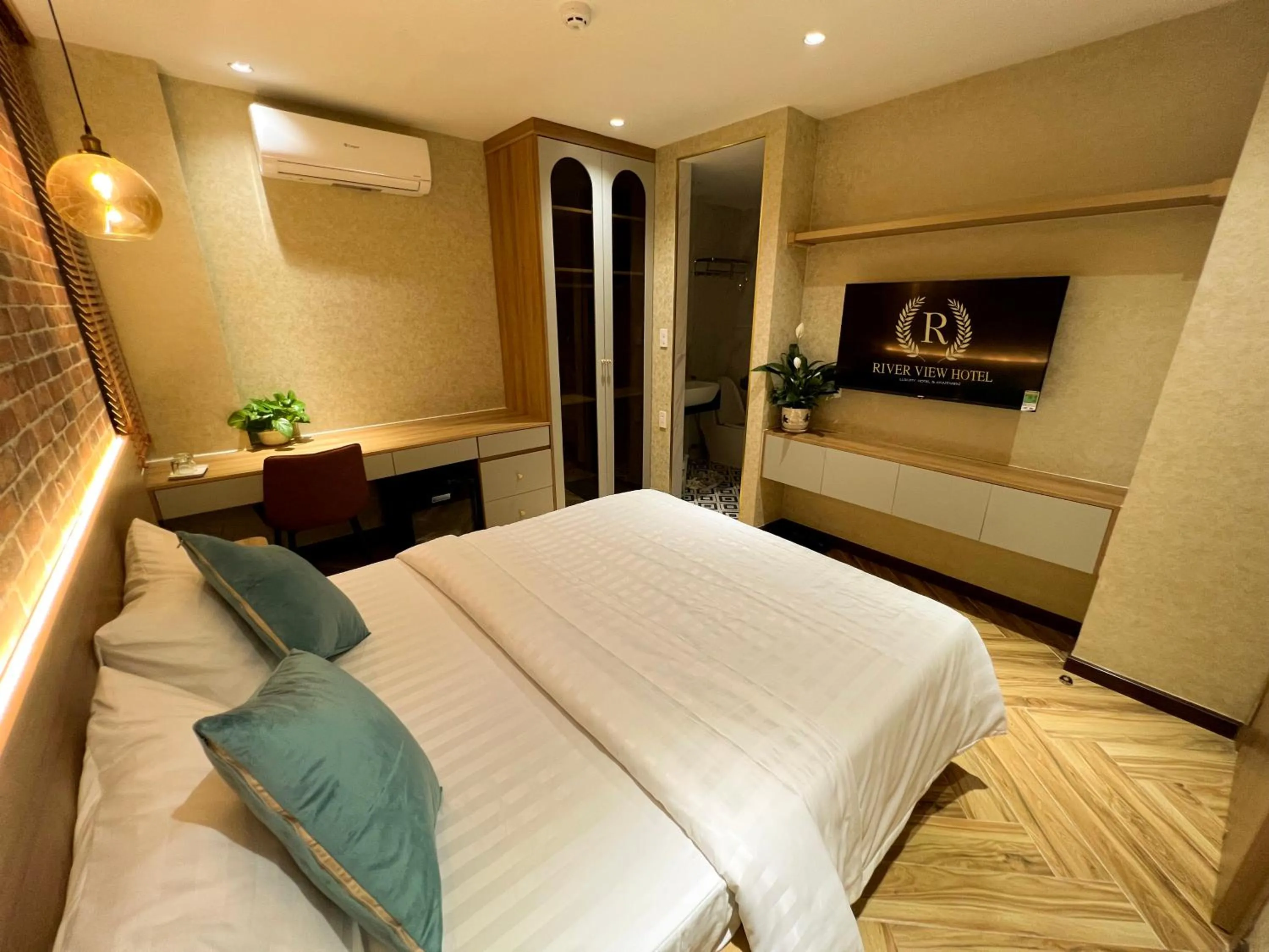 Bed in River View Hotel