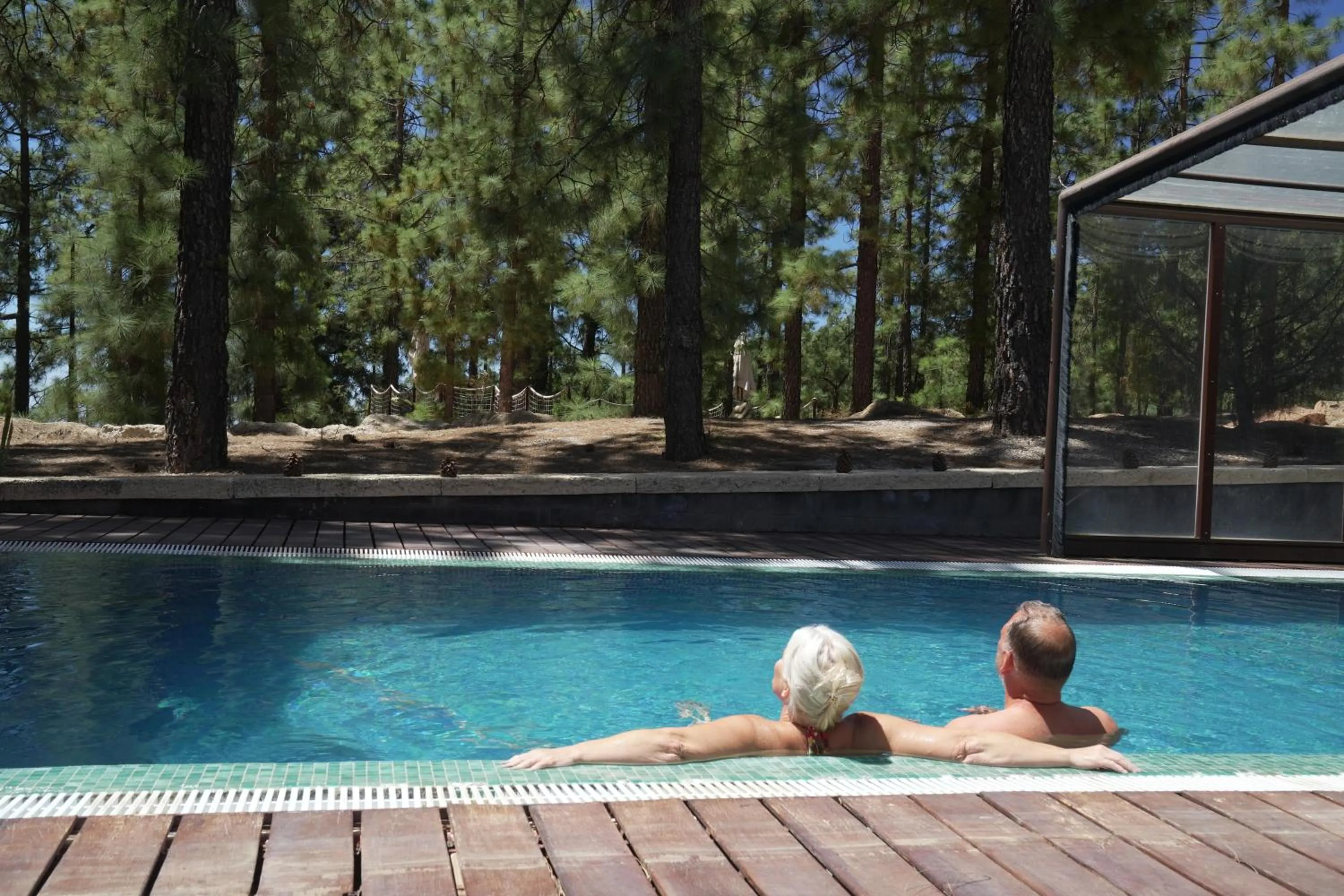Pool view in Hotel Spa Villalba